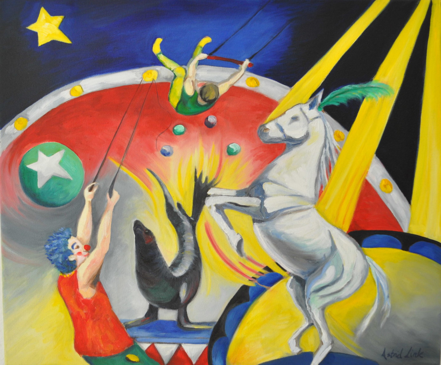 Kaufen Sie Kunst von Astrid Link (Kostenloser Versand, Gesicherter Direktkauf): Malerei mit dem Titel 