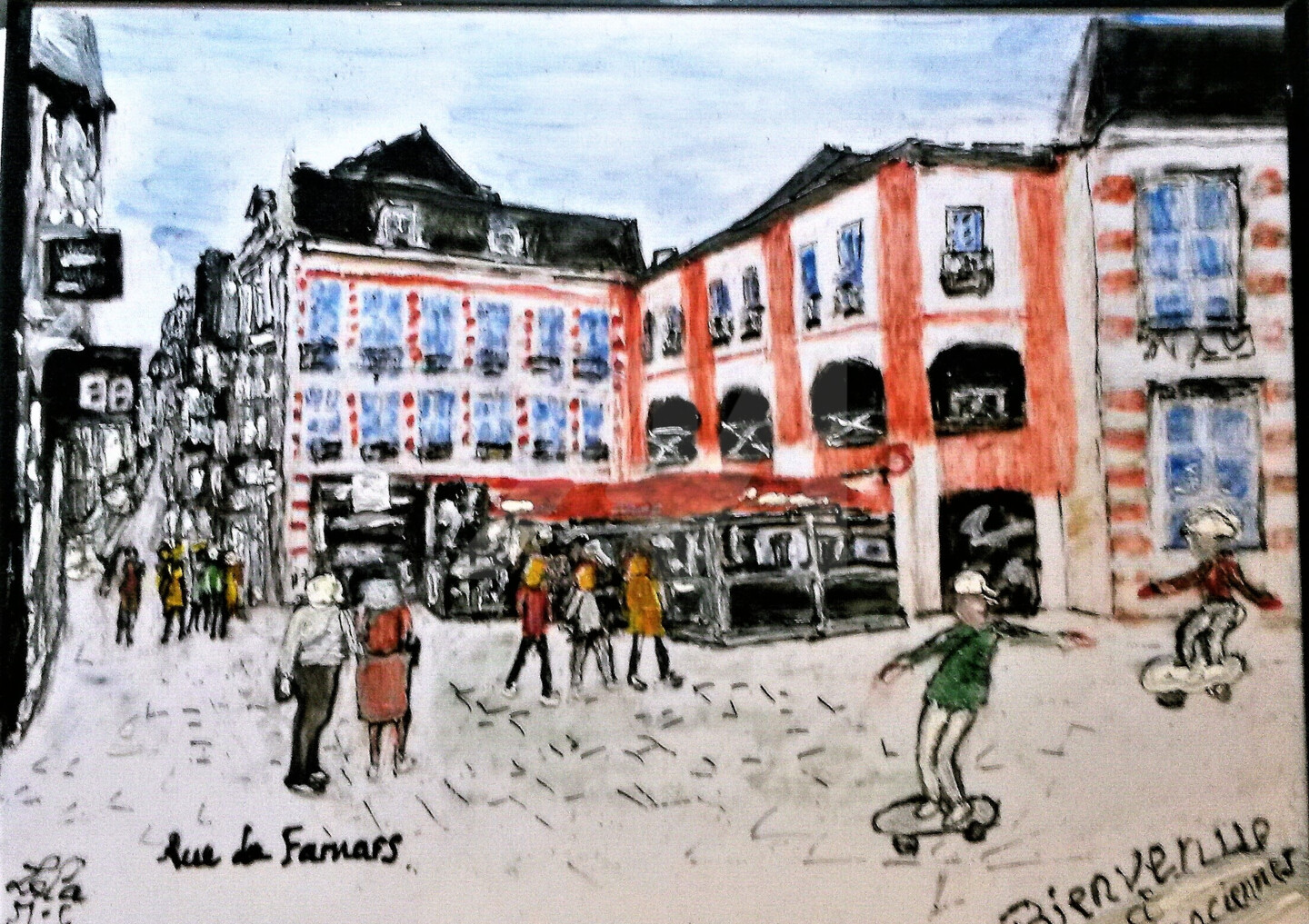 Valenciennes Rue De Famars Painting By Lola Design59 Artmajeur