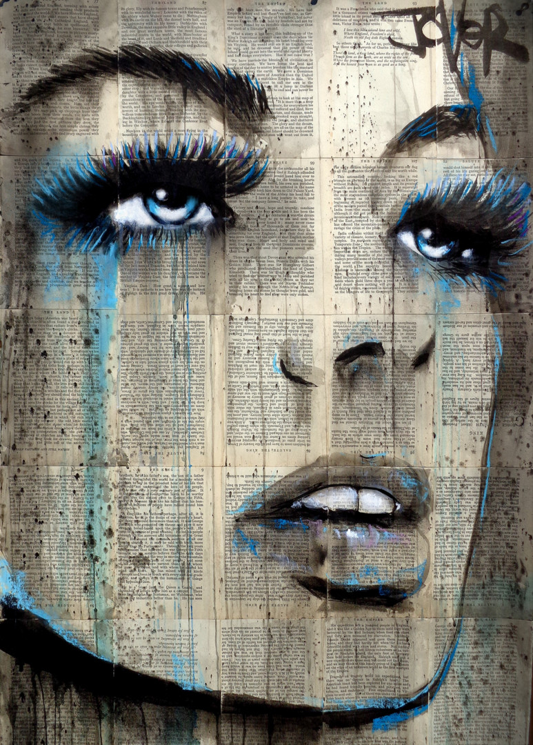 BLUE ALIVE Drawing by Loui Jover Artmajeur