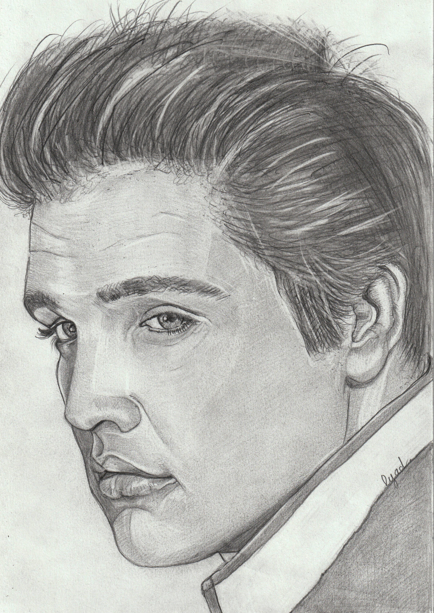 Elvis Presley, Dibujo por Eric Schroedel | Artmajeur