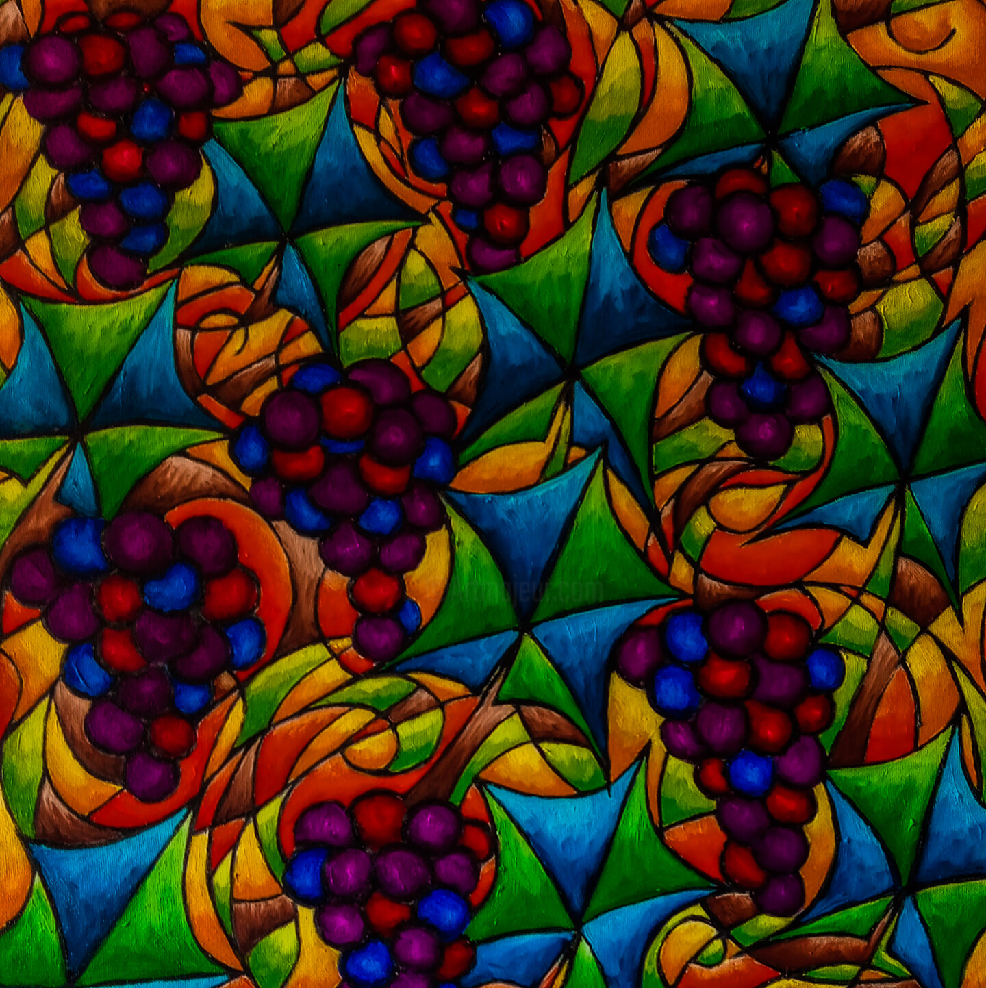 Vine And Branches 9, Painting by Maehr Artmajeur