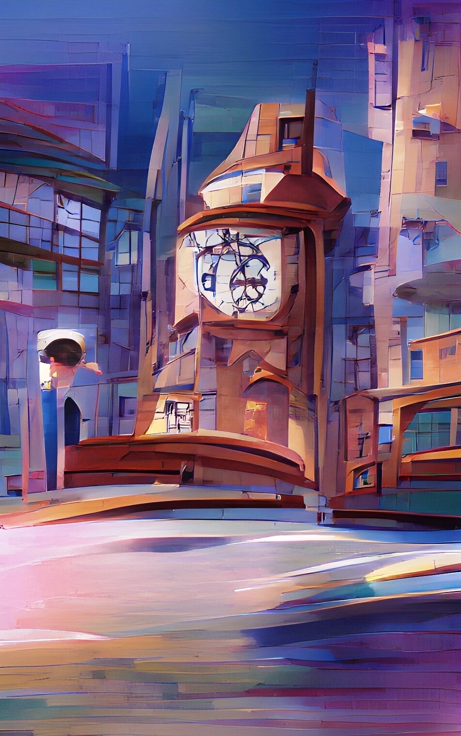 Clock Tower 3, Arts numériques par Mahesh Tolani Artmajeur