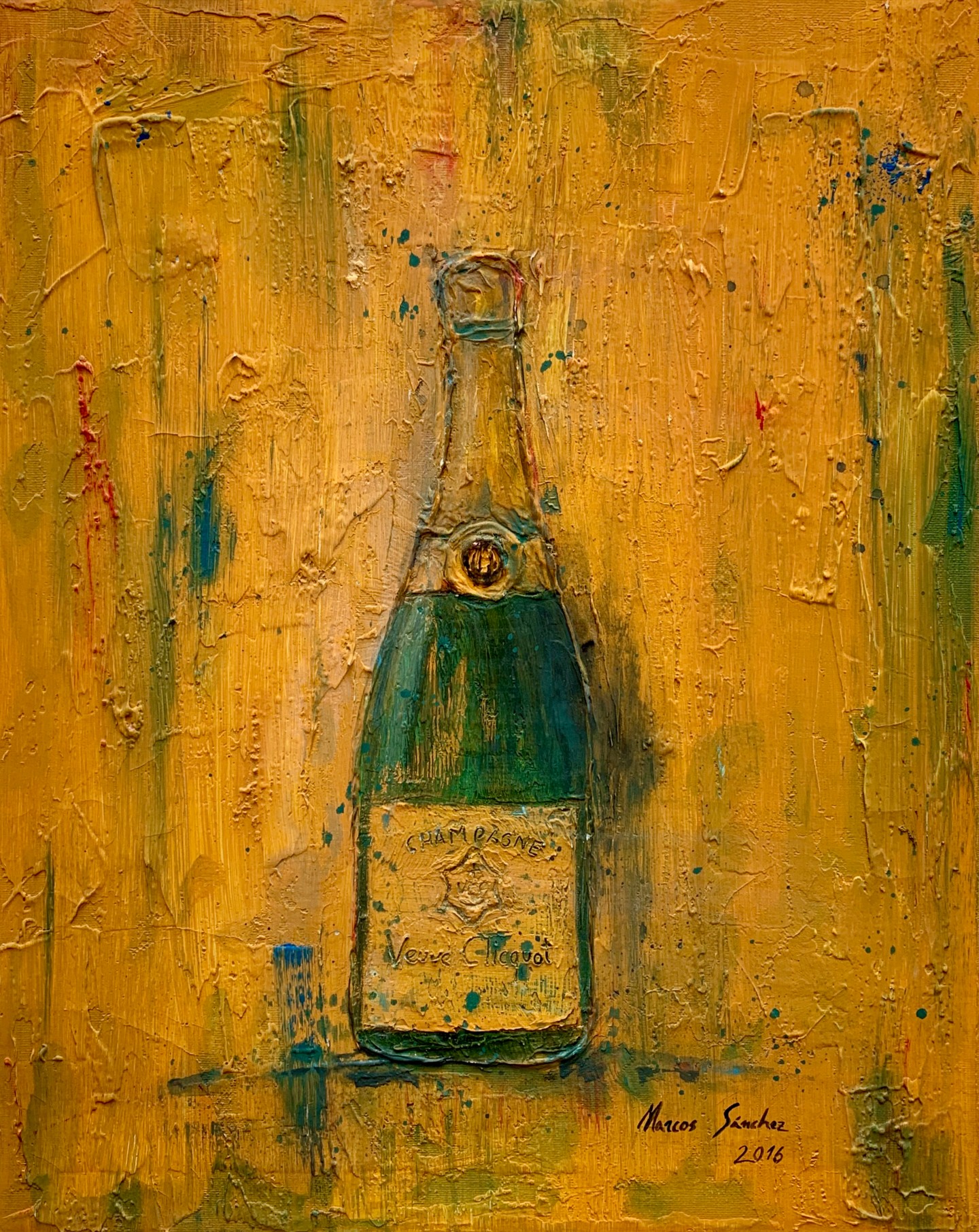 Clicquot, Painting by Marcos Sánchez