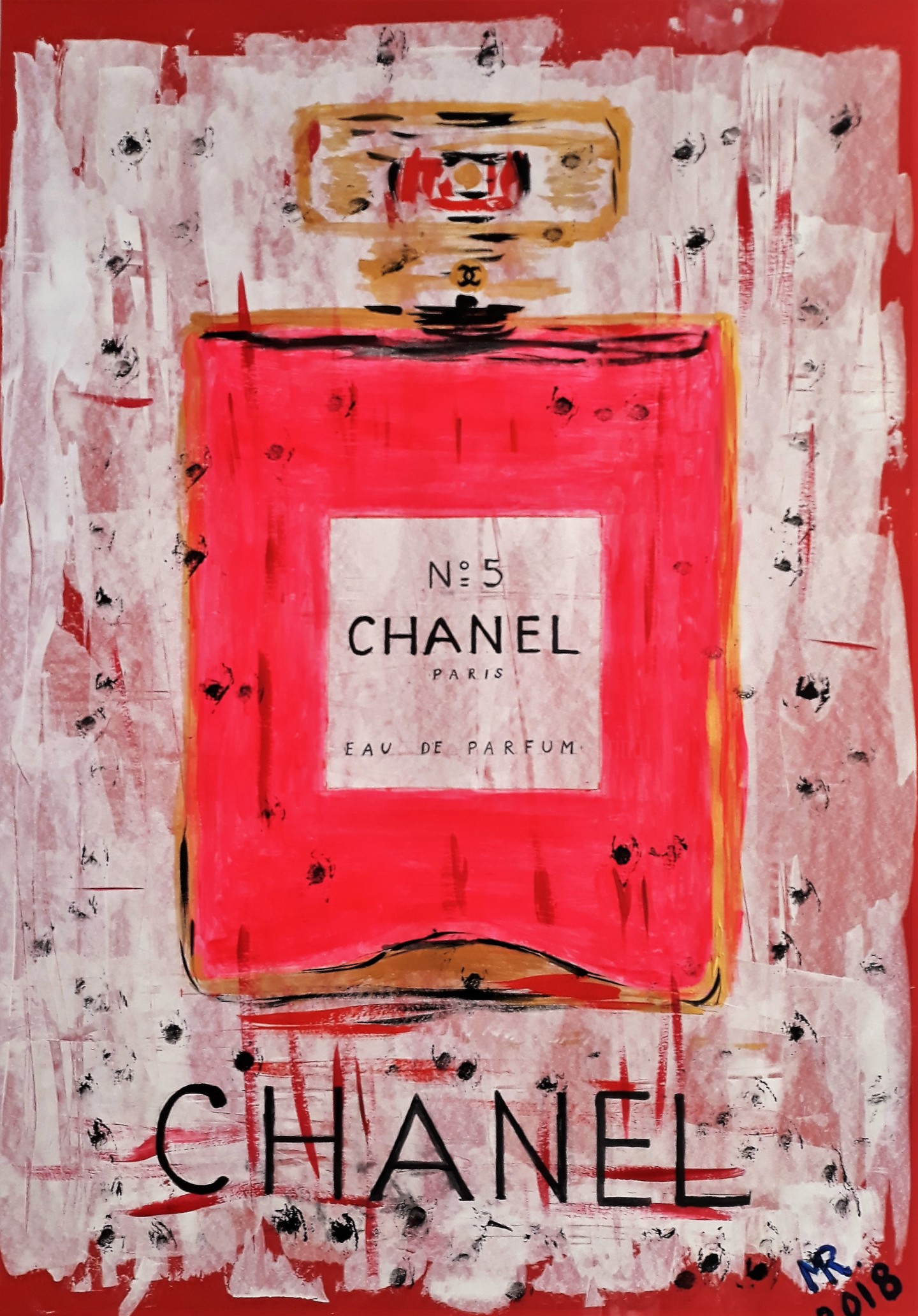 Die Parfümerie Coco Chanel Noir., Painting by Marie Ruda