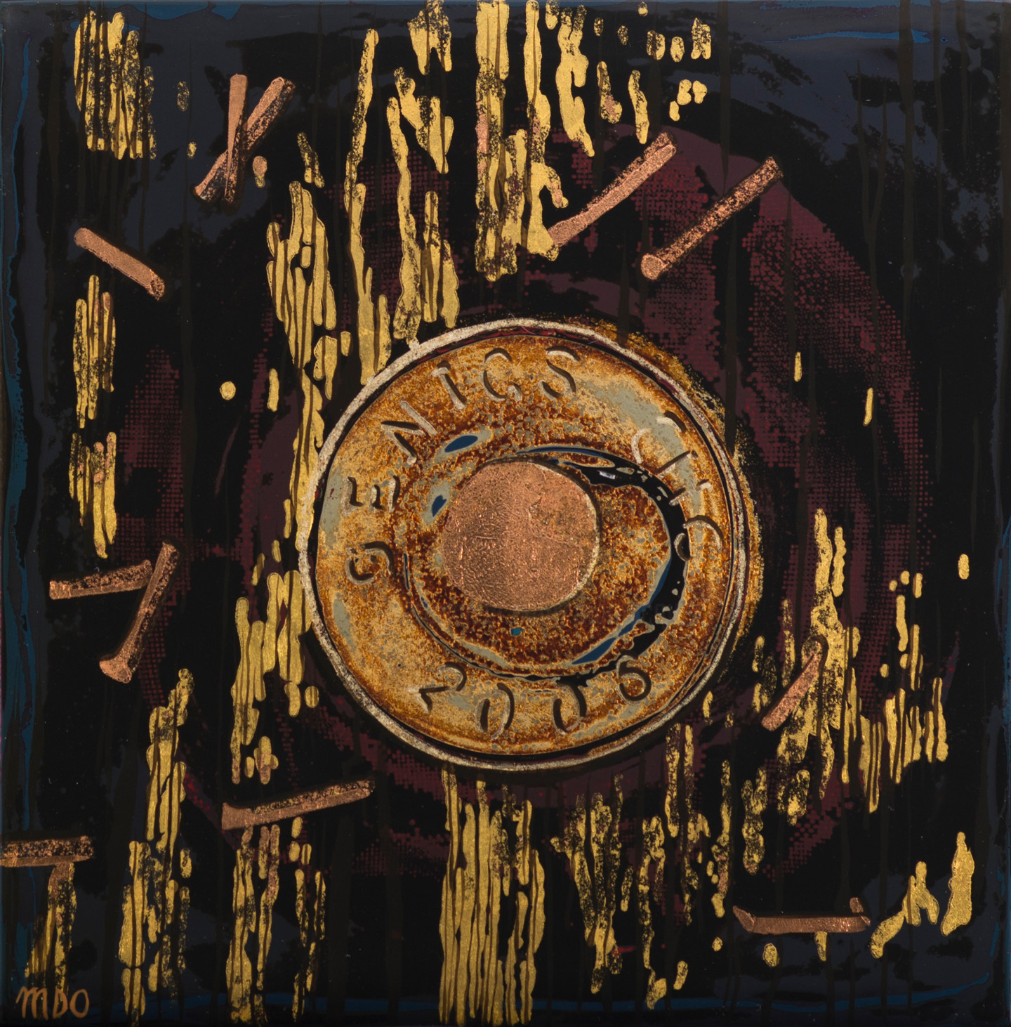 Nails&Staples, Painting by Marie-Dominique Boneu Hyman (MDO) | Artmajeur