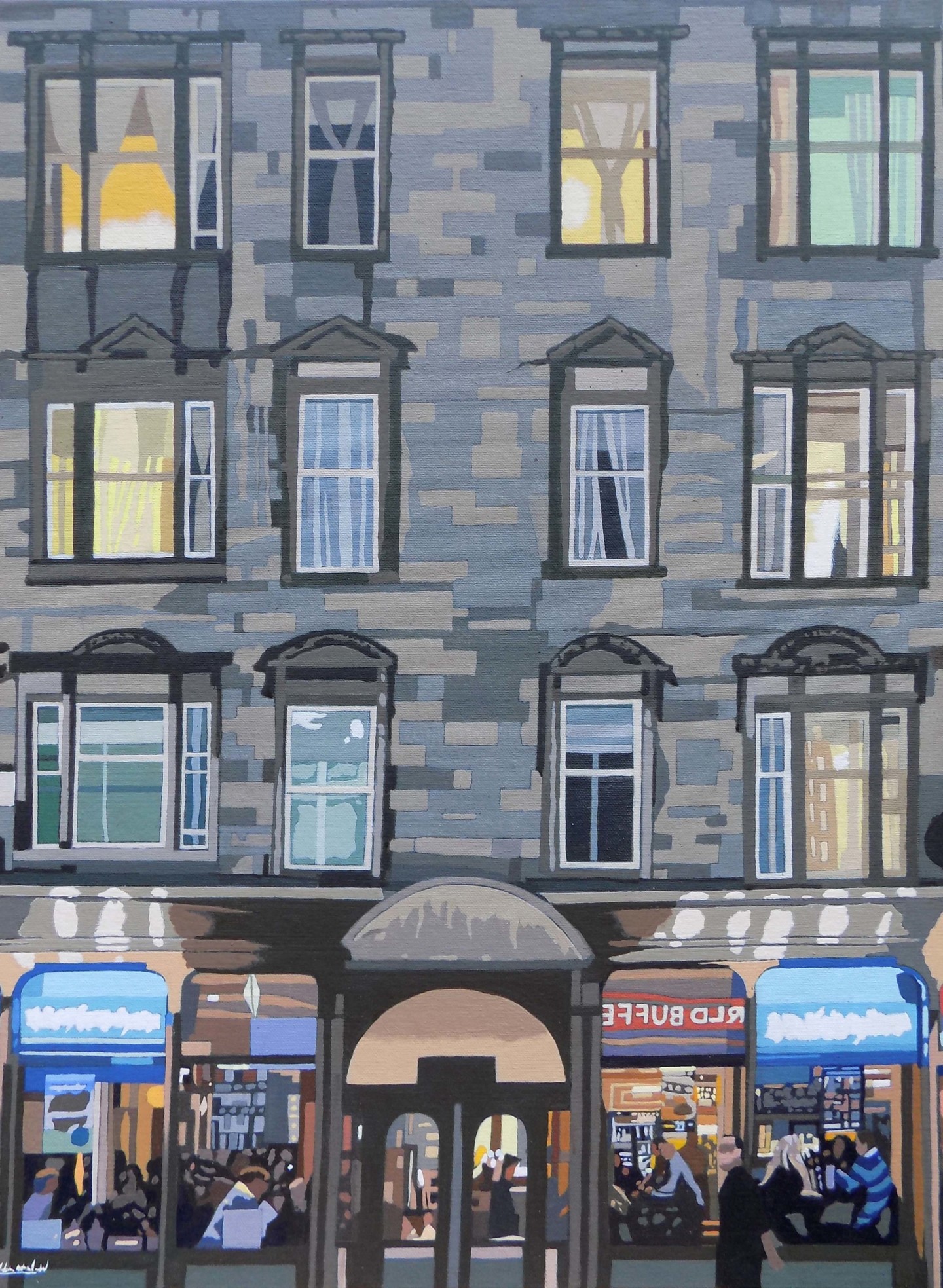 The Tenement, Painting by Malc Artmajeur