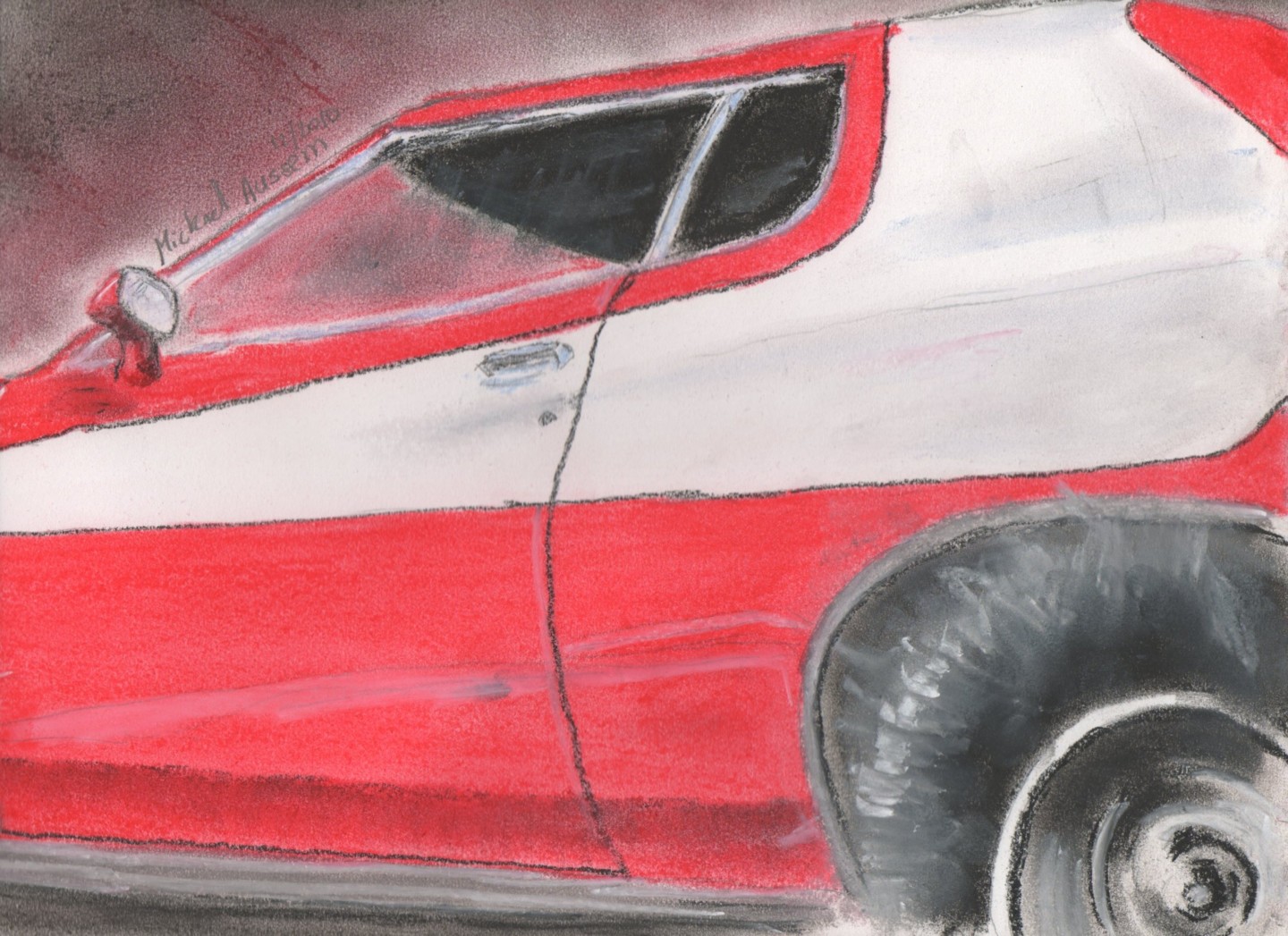 Starsky Et Hutch, Drawing by Mickael Aussem