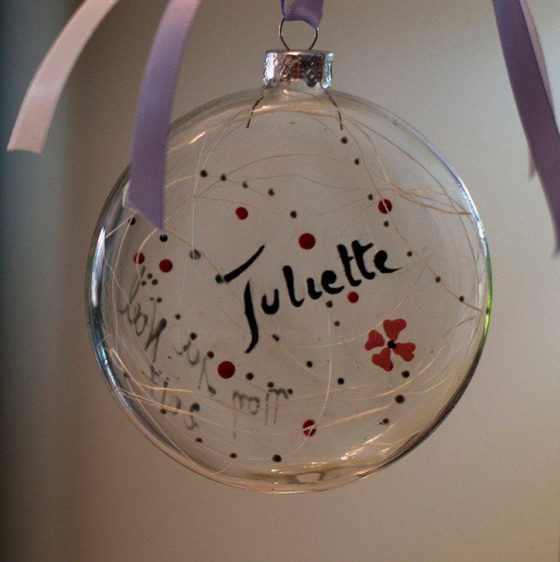 Boule De Noel Personnalisée Prenom / Ma première boule de noël pour