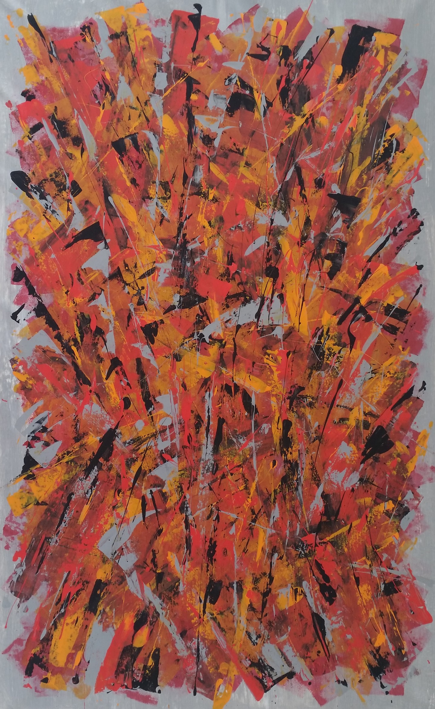 Modern Abstract acrylic painting on canvas by M.Y ...