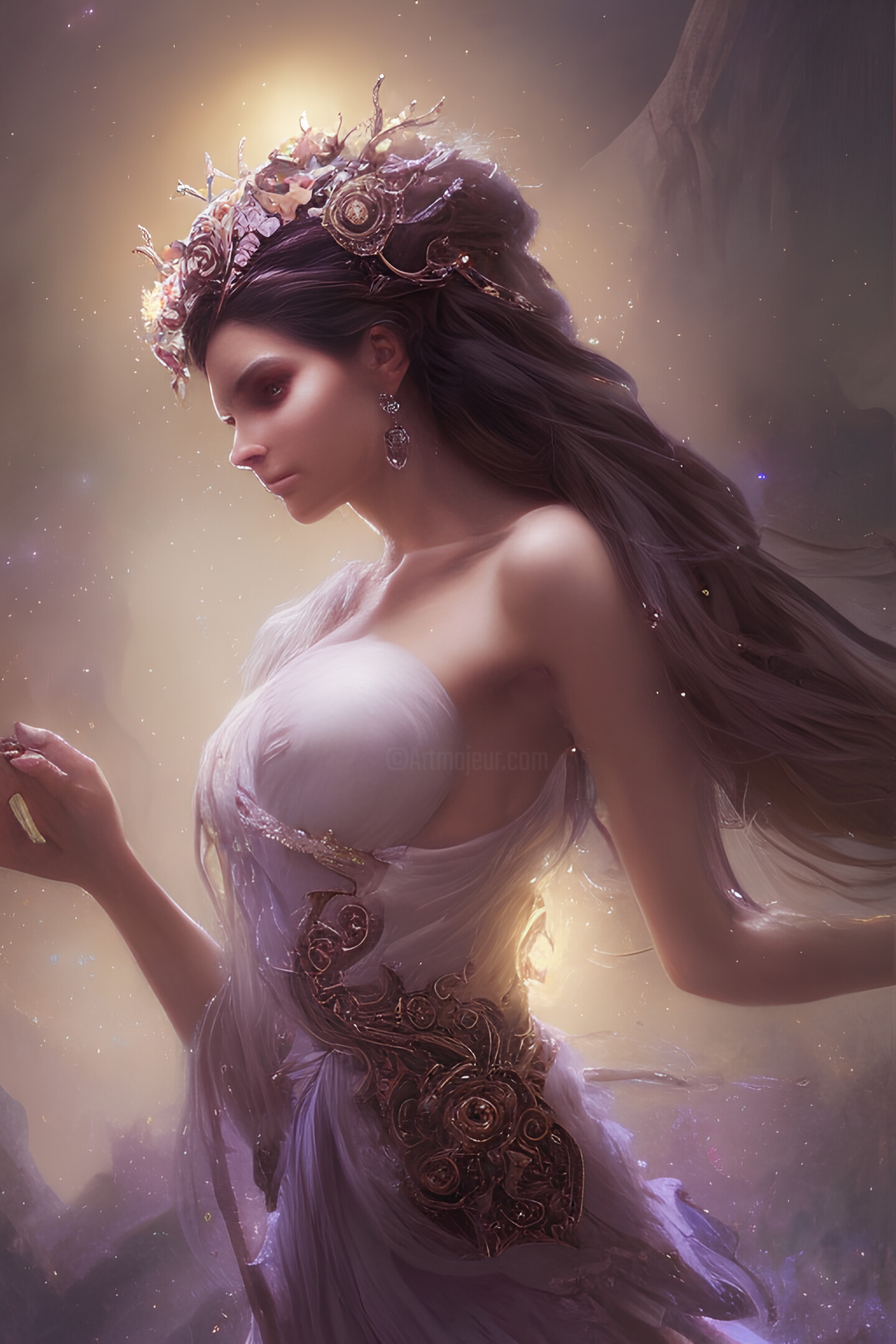 Fairy Beautiful Woman, 数字艺术由Mystic Muse | Artmajeur image