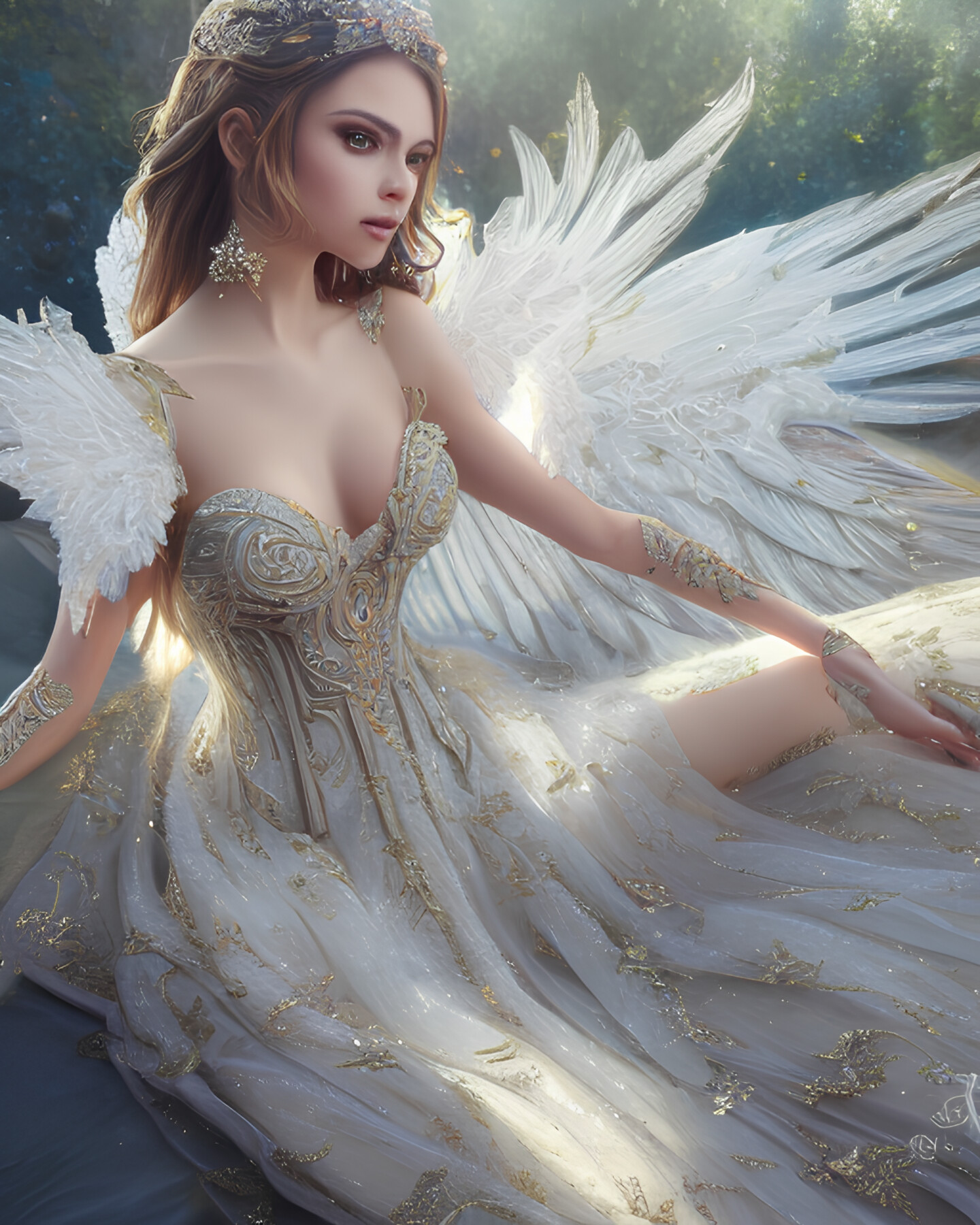 Epic Angel, 数字艺术由Mystic Muse | Artmajeur image