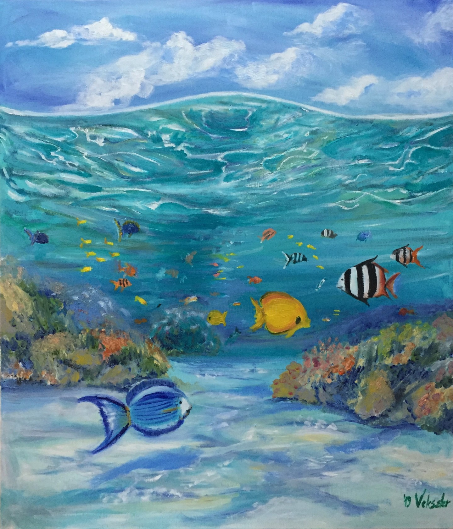 underwater paintings