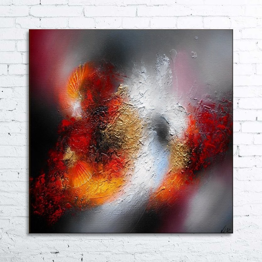 COSMOS tableau abstrait peinture acrylique en relief COSMOS tableau abstrait peinture acrylique en relief