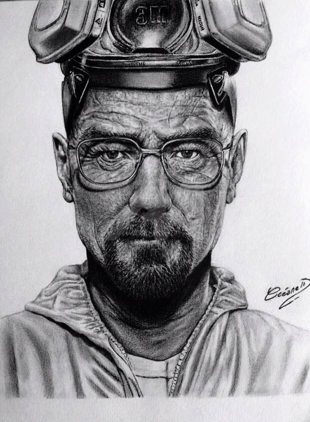 Уолтер уайт рисунок
