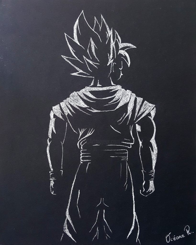 Como Desenhar Goku Black com Traços de Dragon Ball Z 