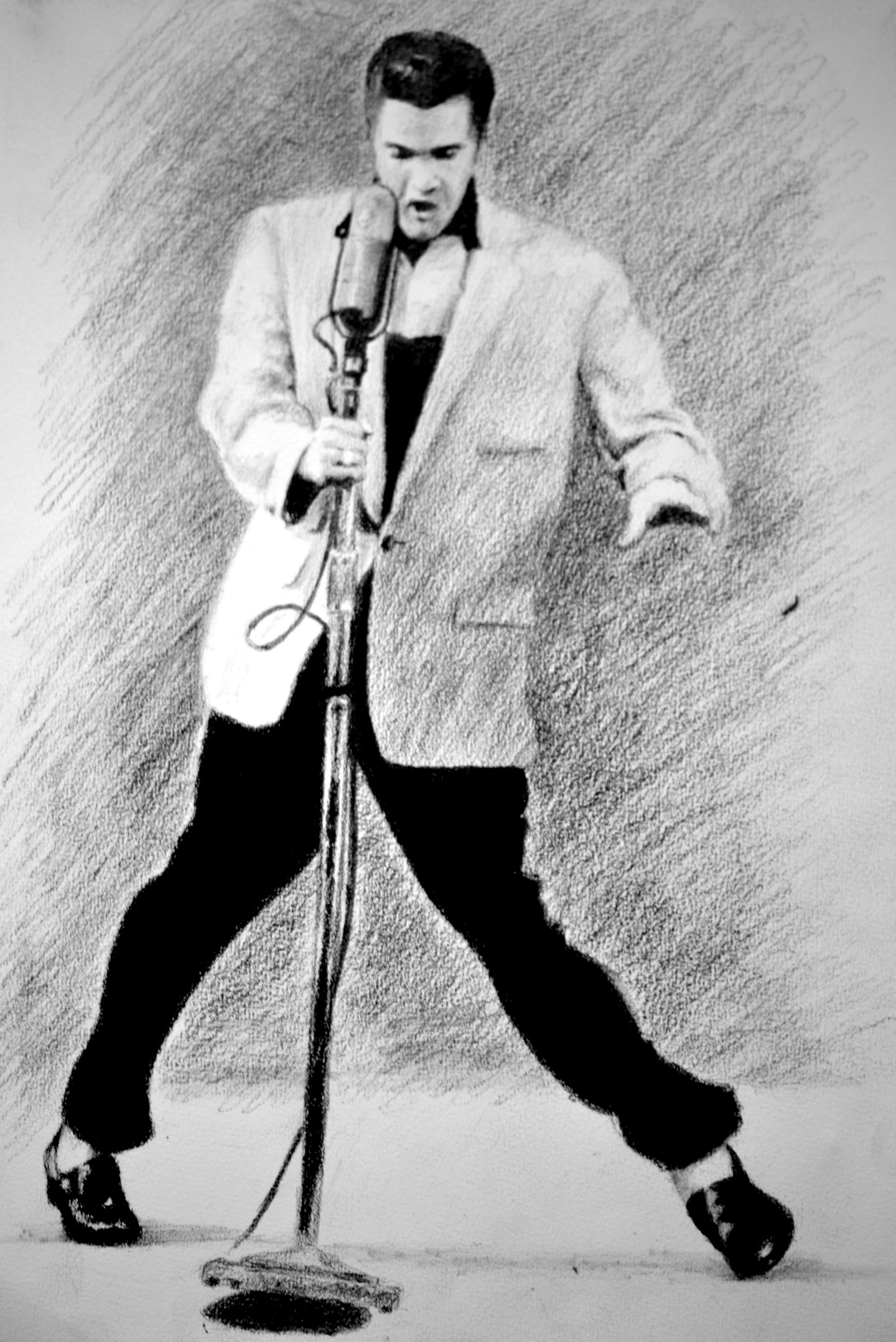 Elvis Presley, Dibujo por Oilbigbrozer Orwell | Artmajeur
