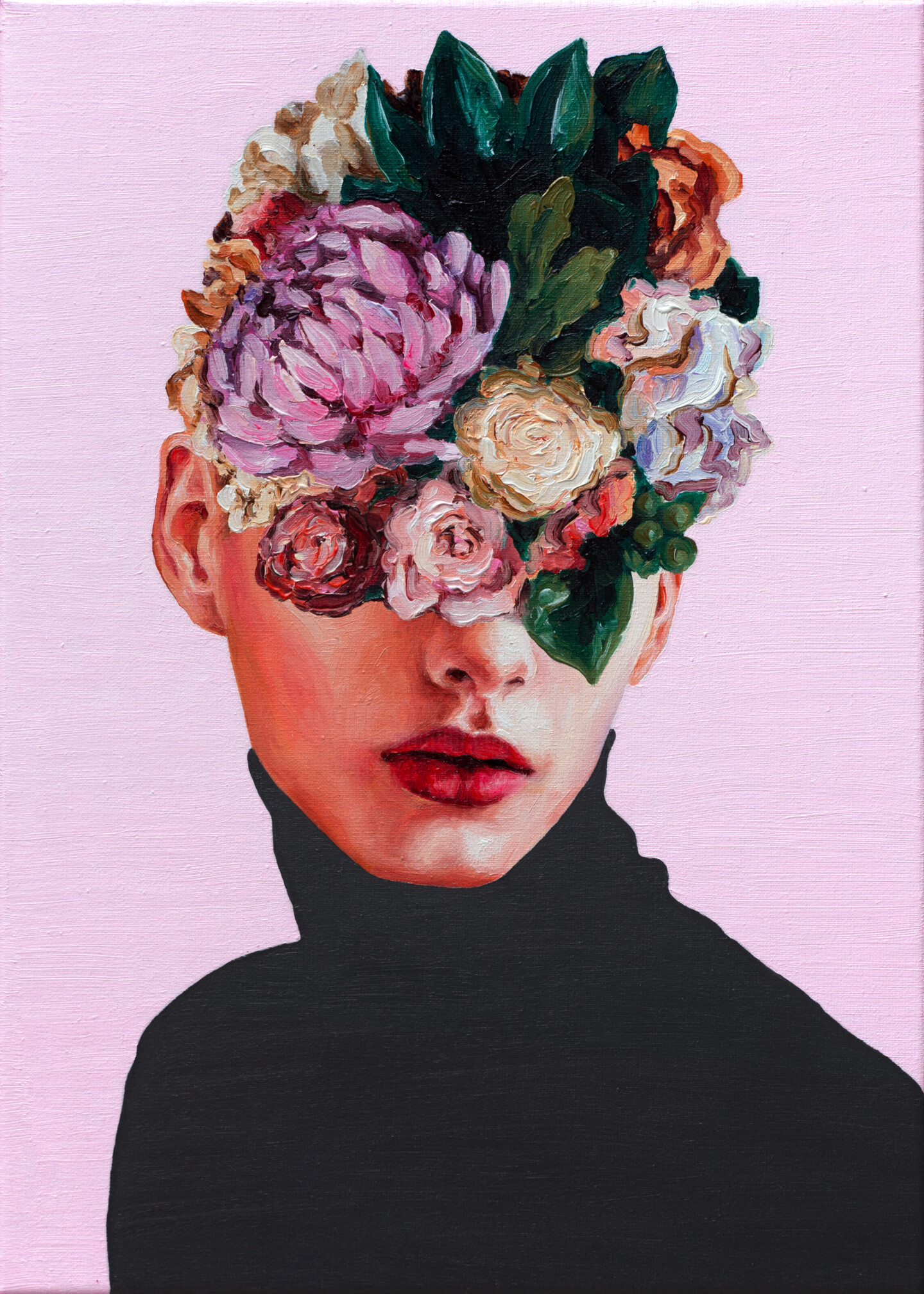 Oleksandr Balbyshev "Flower Face", Painting by Oleksandr Balbyshev