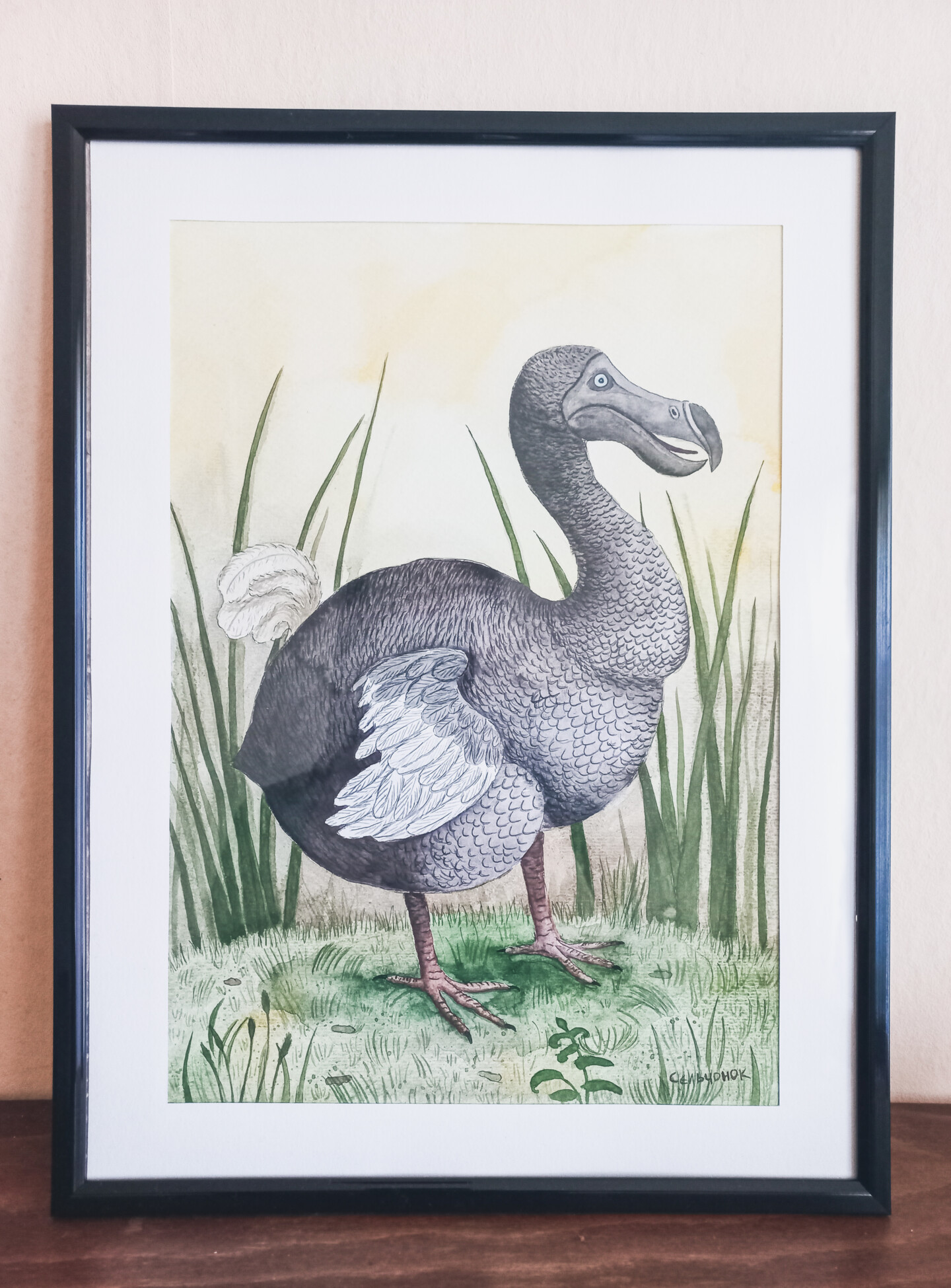 Alice in Wonderland with the Dodo colo Framed Tile