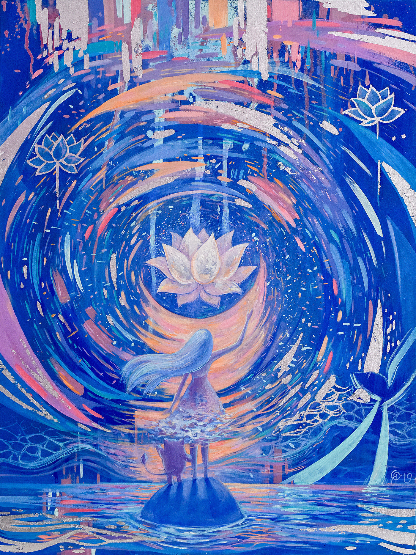 Creation of the Universe Painting by Olya Yatsenko Artmajeur