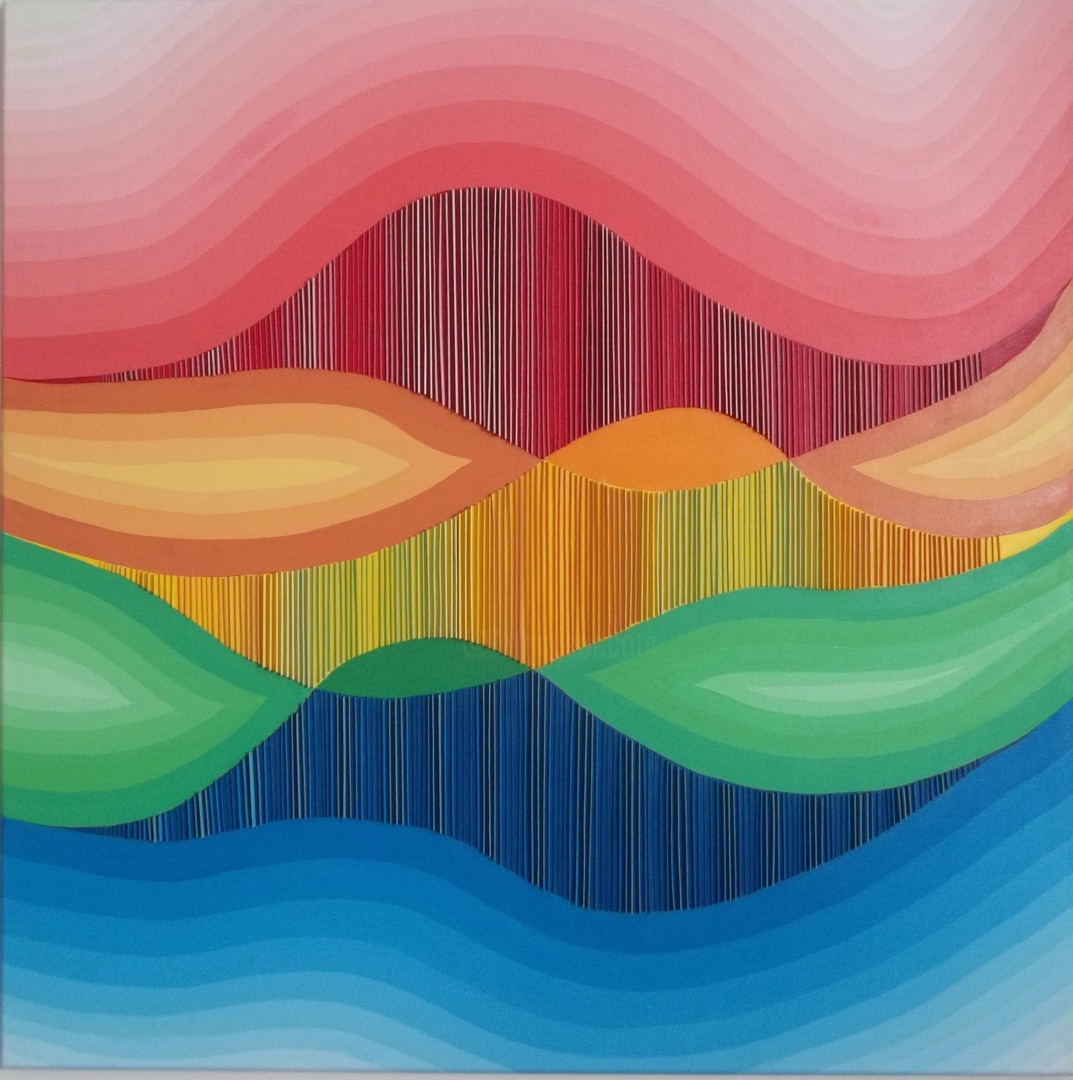 AguaTierraFuego, Malerei von Carlos Pagani Artmajeur