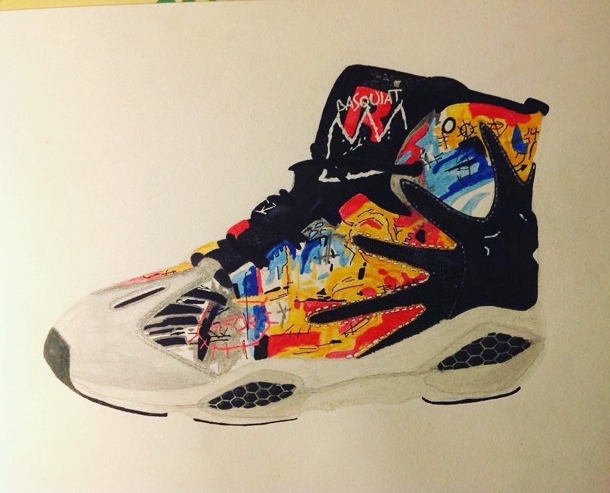 Basket Reebok Basquiat, Pintura por pallardygeoffroy