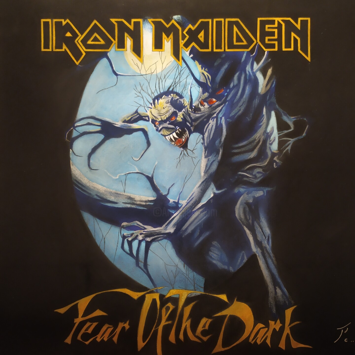 Iron Maiden - Pochette D'album (Fear Of , Drawing by Paul Clair | Artmajeur