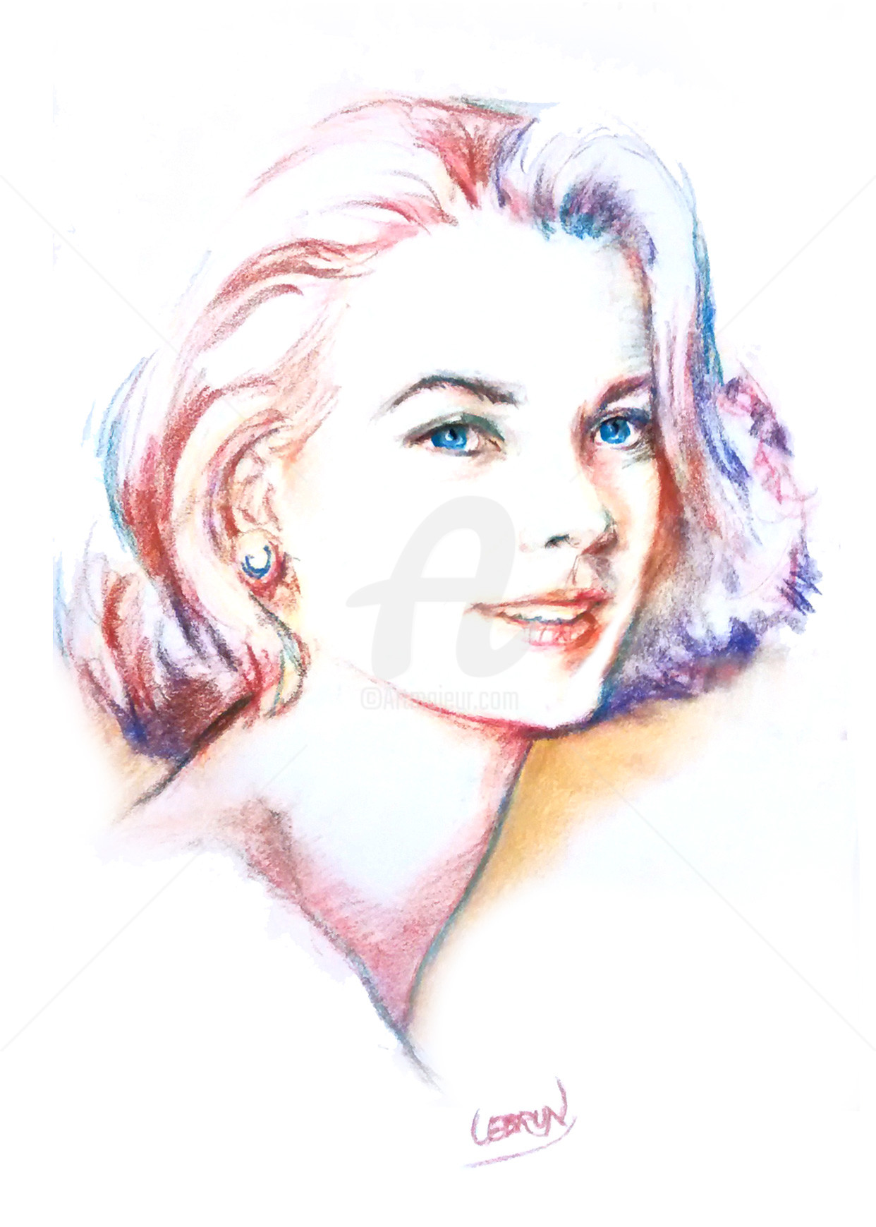 Grace Kelly Portrait DIGITAL DOWNLOAD