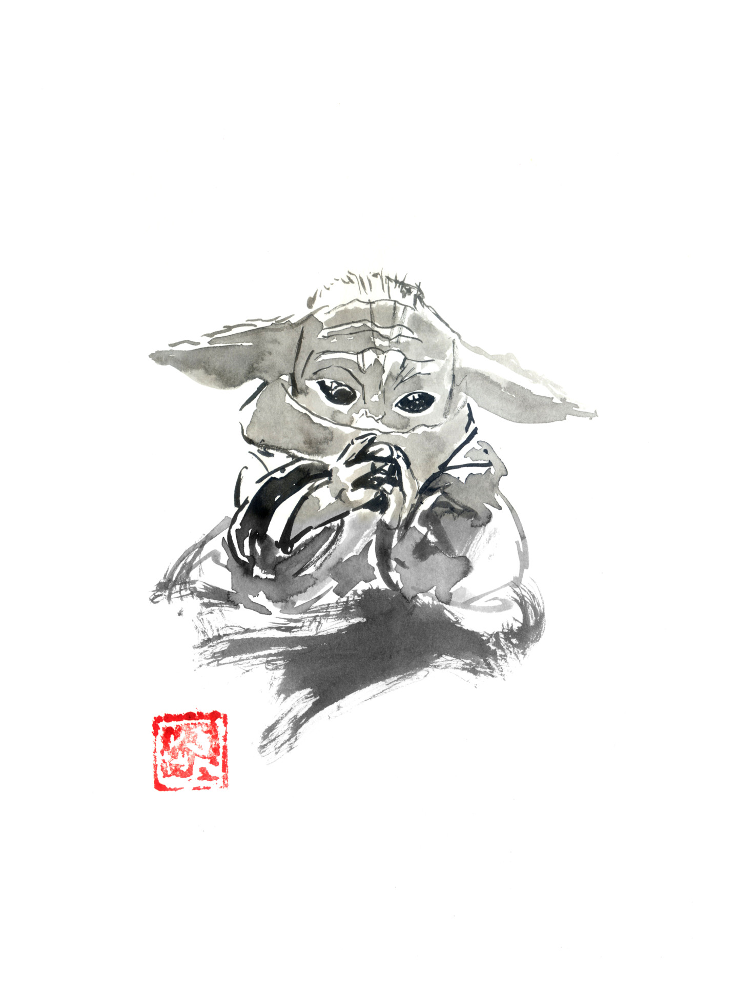 Baby Yoda, Dibujo por Péchane | Artmajeur