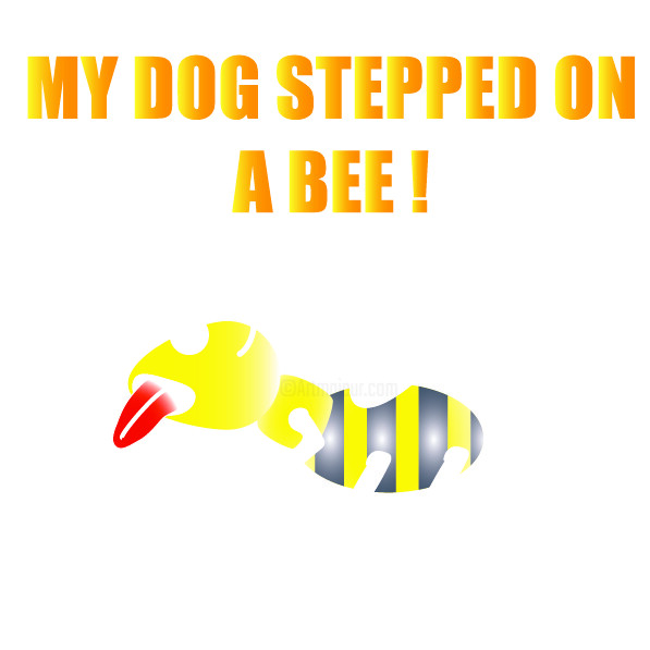 My Dog Stepped On A Bee, Painting by Philippe Bayle (chatinspire)
