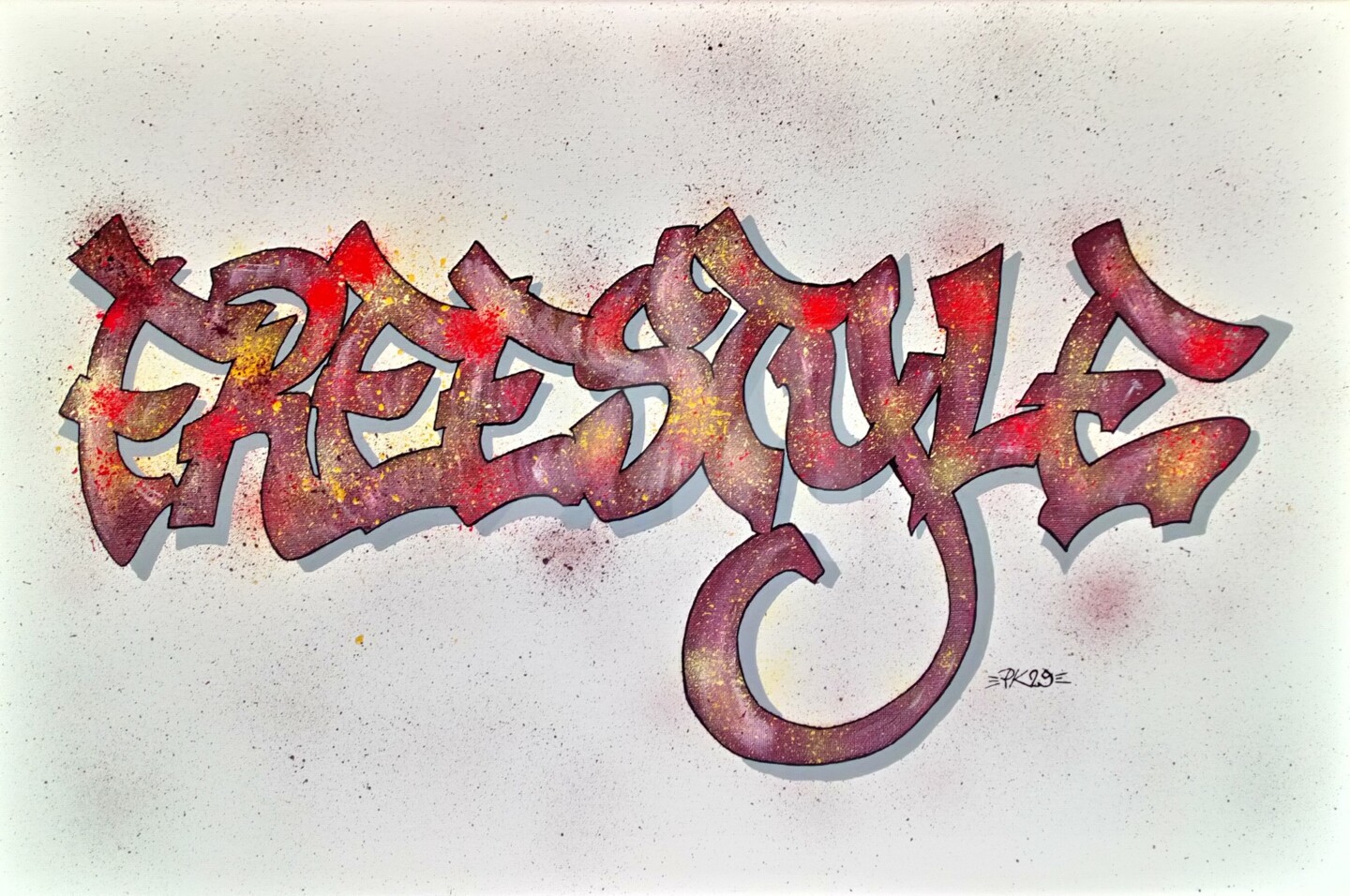 Tableau Street-Art Graffiti "Freestyle" , Painting By Pk29 | Artmajeur