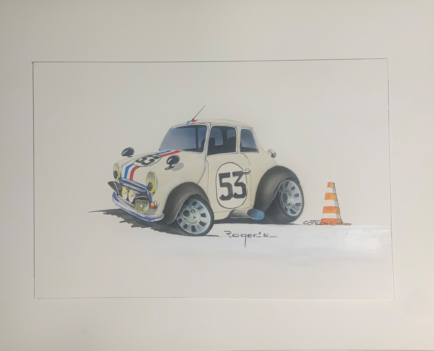 Cartoon Car N° 1, Painting by Roger Dame | Artmajeur