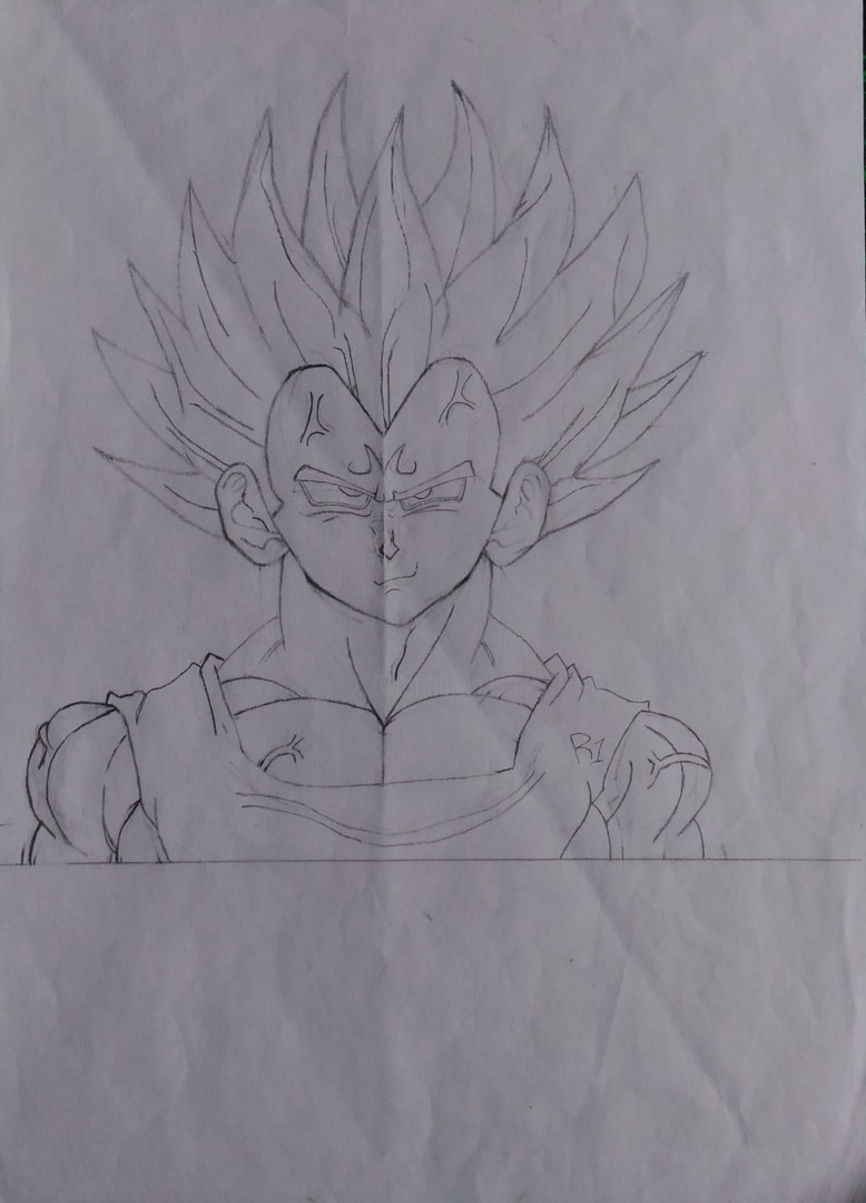 Goku Black Vegeta Drawing Line art, dragon ball black and white