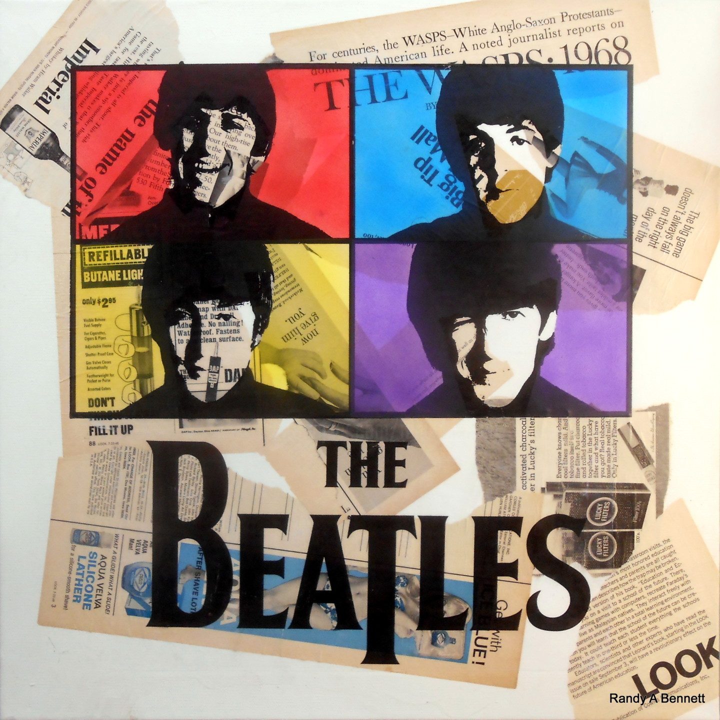 The Beatles коллаж из фотографий