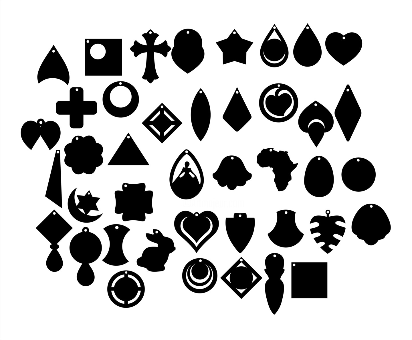 Earring Design Wooden Laser Cut Mdf Subl, Digital Arts by Ravi