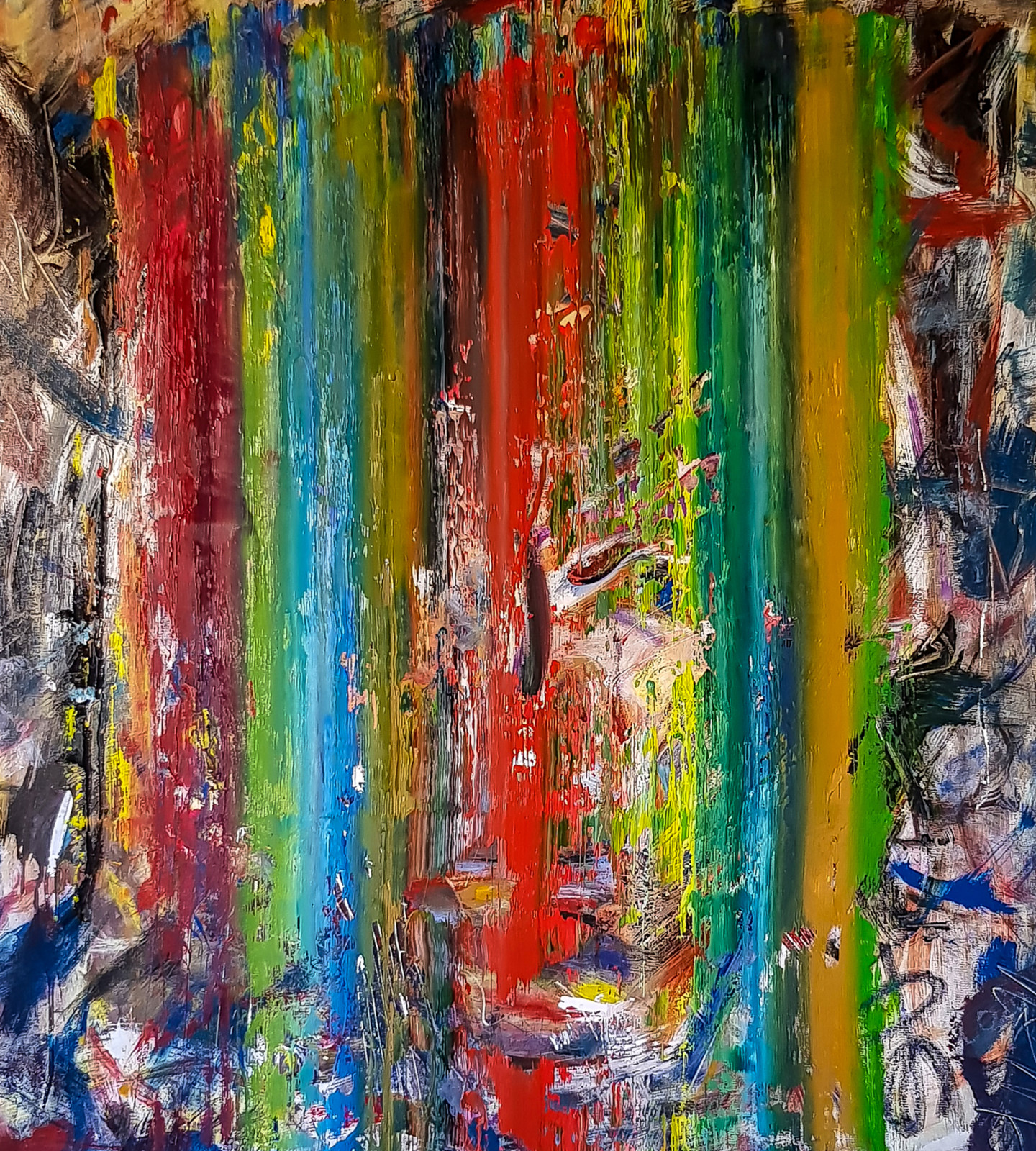 Surge Abstract Original Painting on Unstretched Canvas. Painting by
