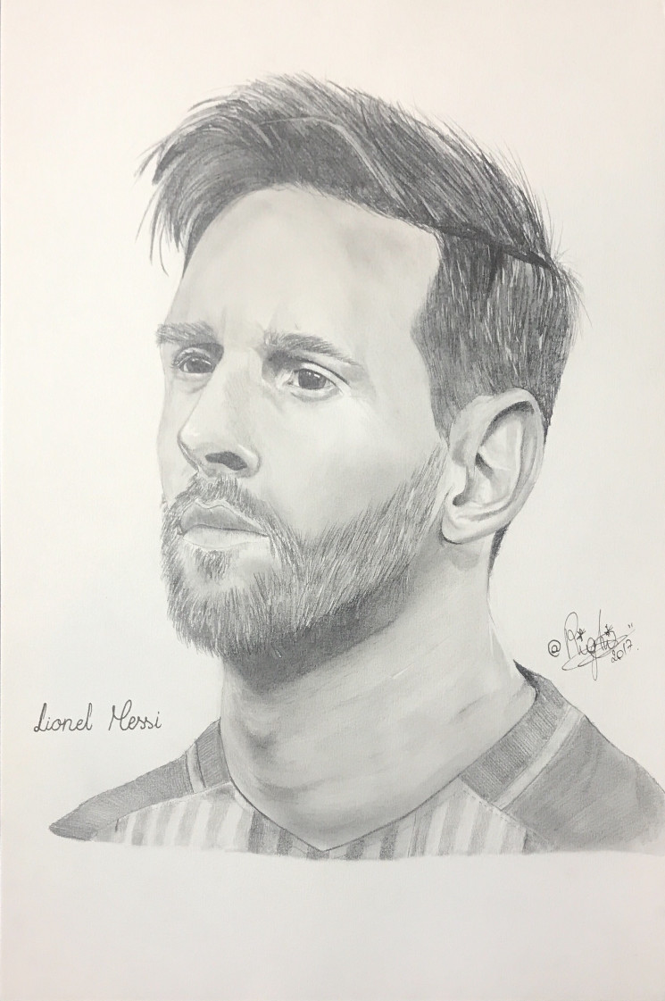 Lionel Messi Fc Barcelona, Dibujo por Righi-Draw | Artmajeur