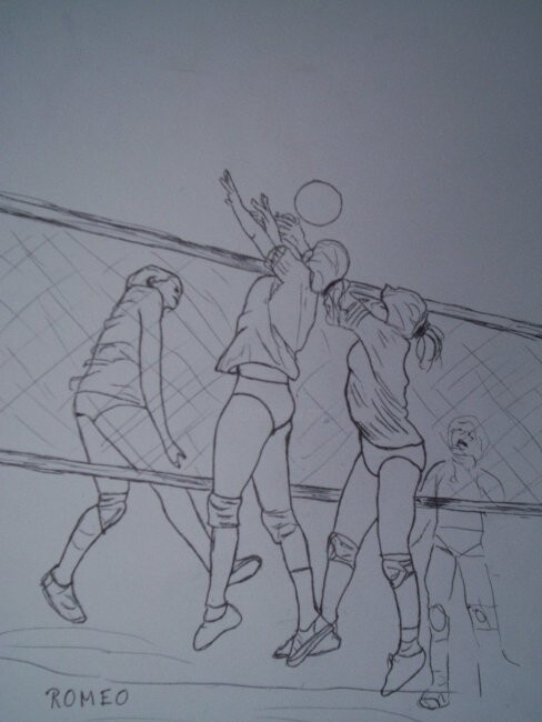 Jogo De Futebol, Drawing by Romeo Zanchett