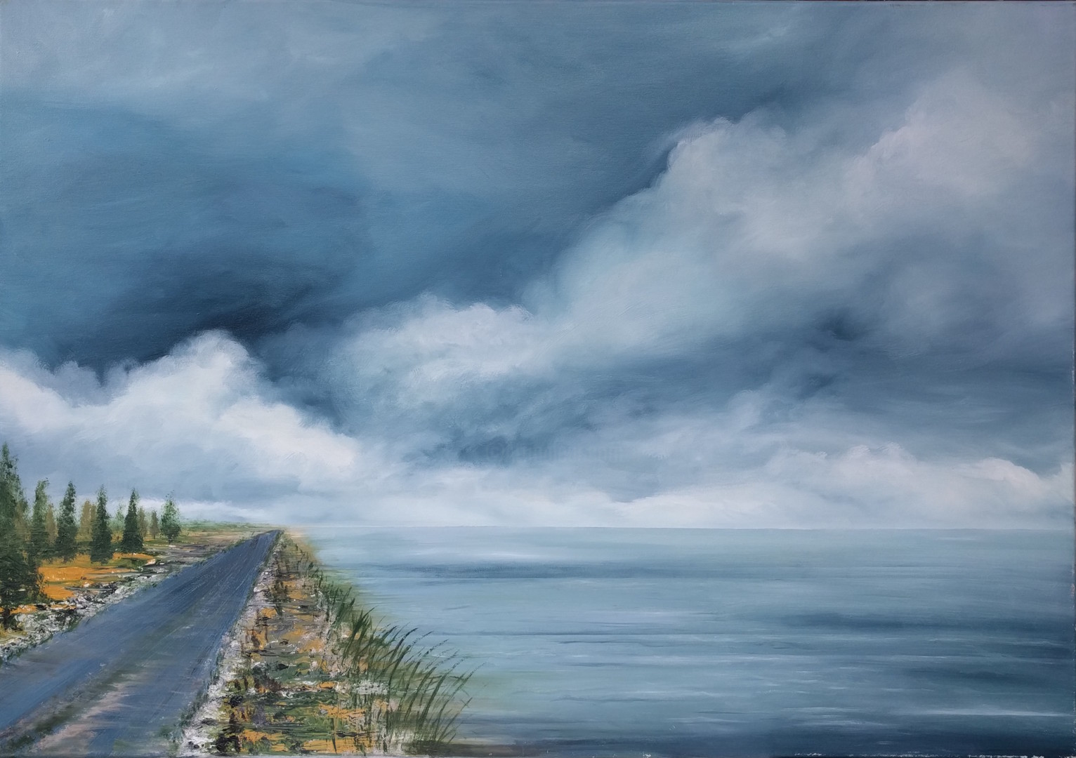 La Route 1 Islanda Painting By Sara Maio Artmajeur