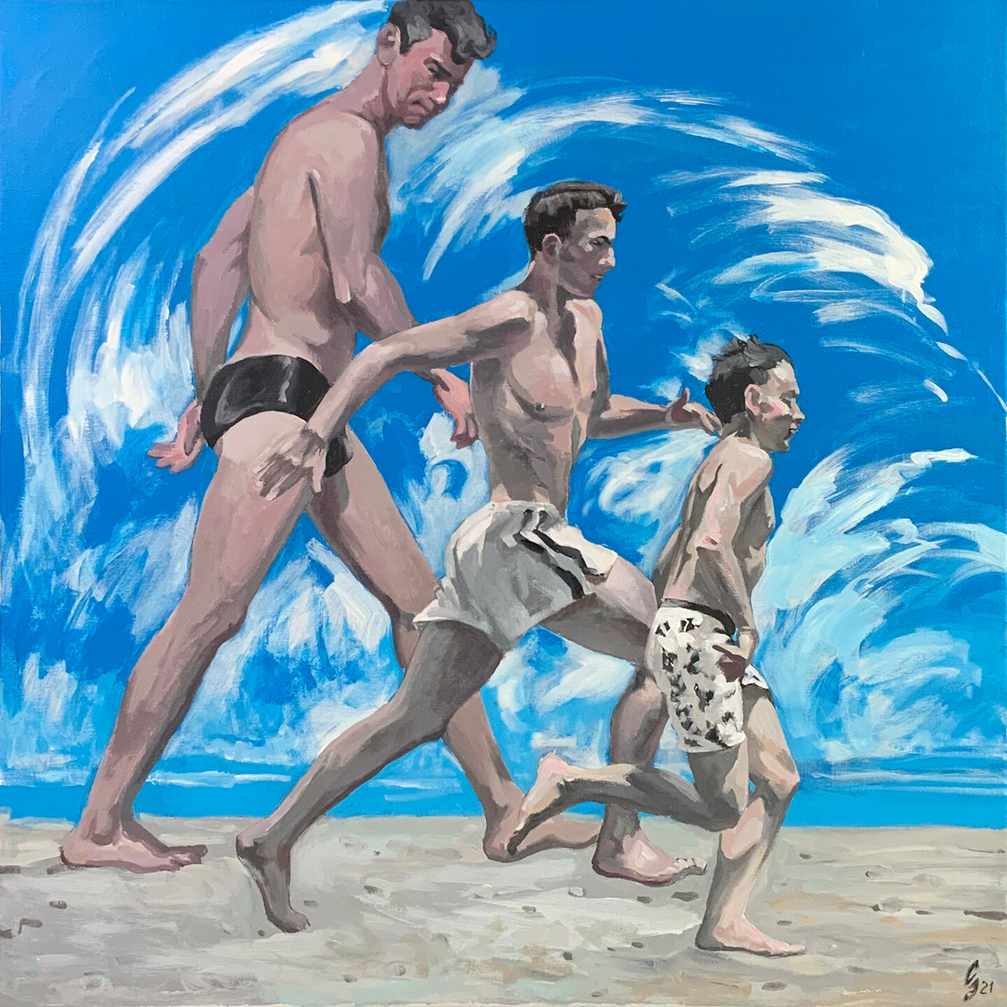 boys nude family Aim Of Generations, 絵画 Sergey Sovkovによって | Artmajeur