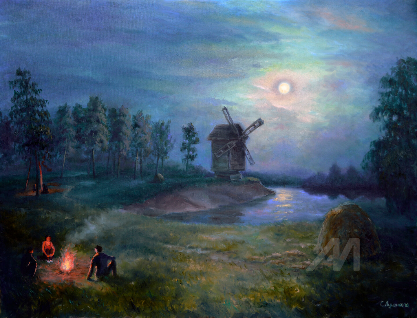 Летняя ночь картина