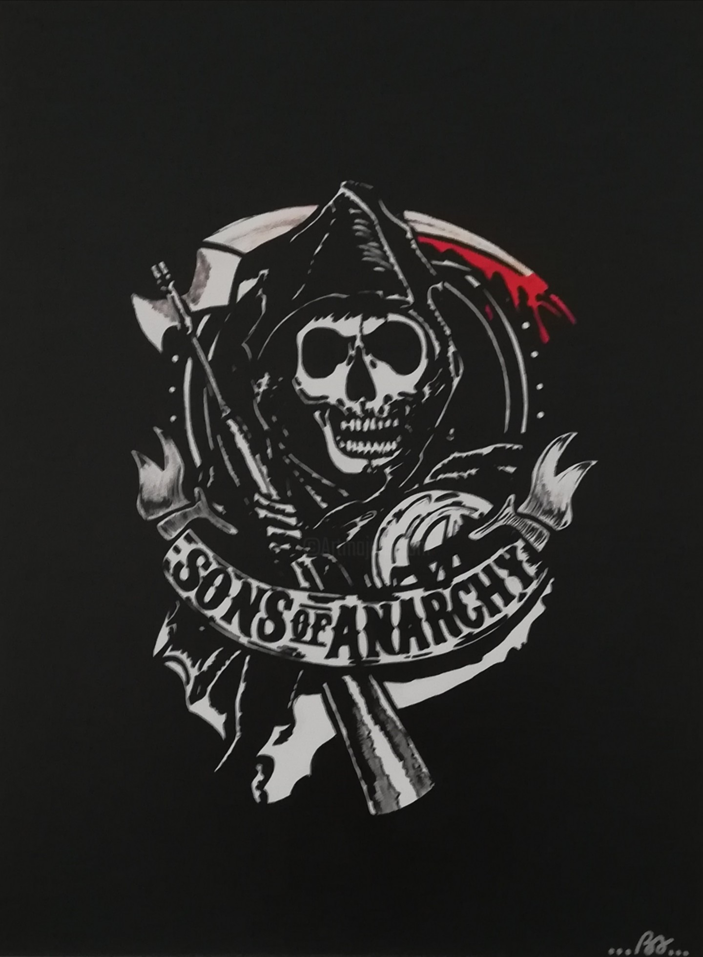 Sons Of Anarchy, Painting by Sissi.B