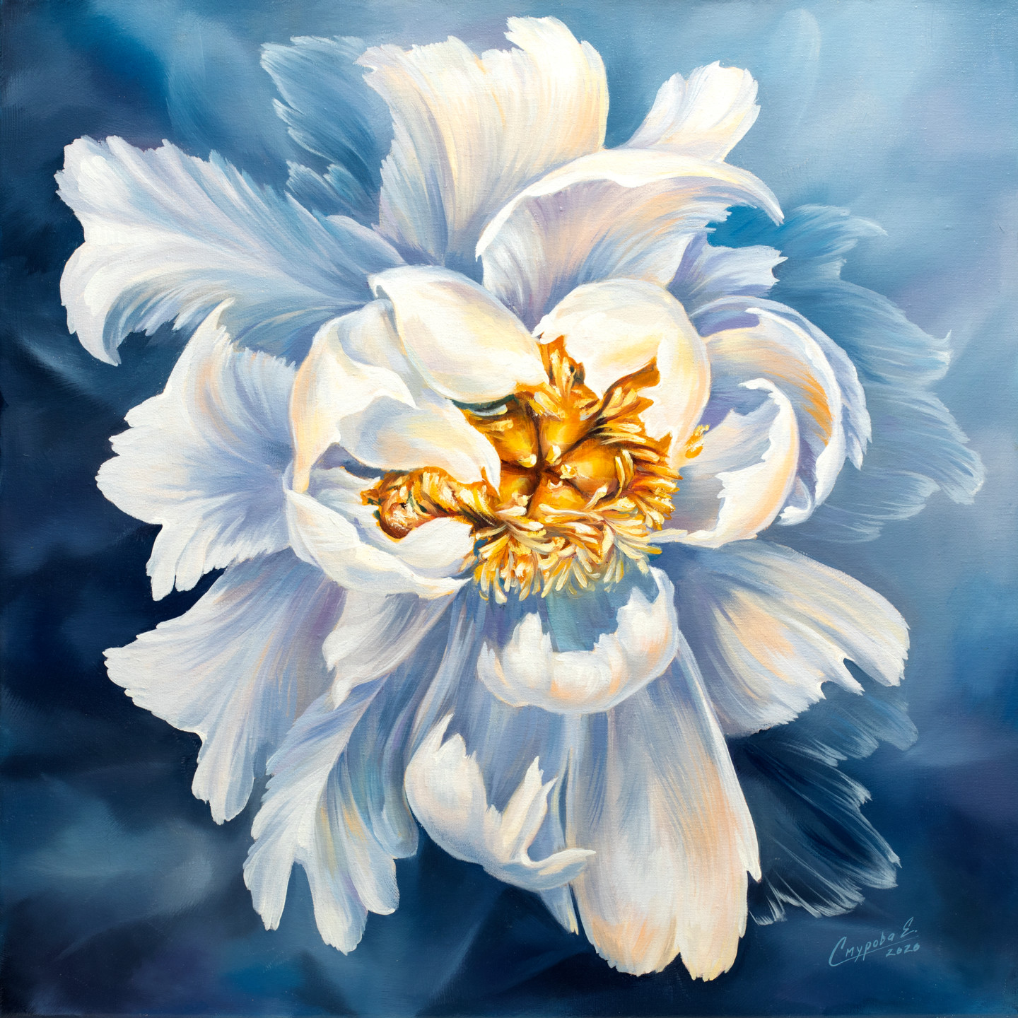 Wonderful Dream" Flowers Flower Paintin, Painting by Елена Смурова