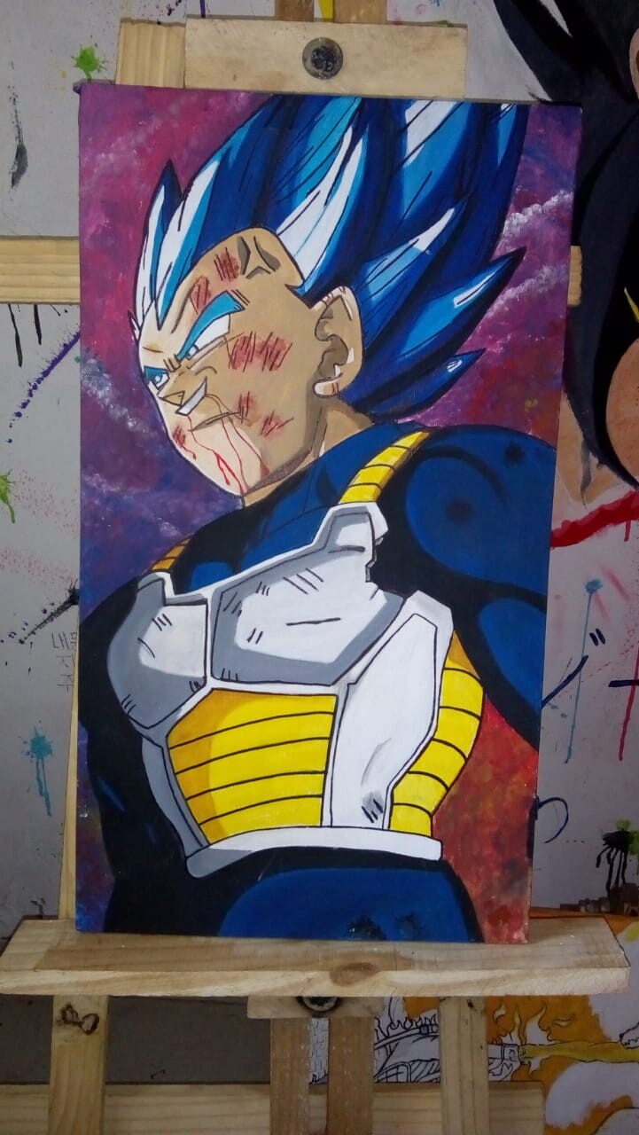 Dragon Ball Súper Vegeta, Pintura por Sabrina Cos