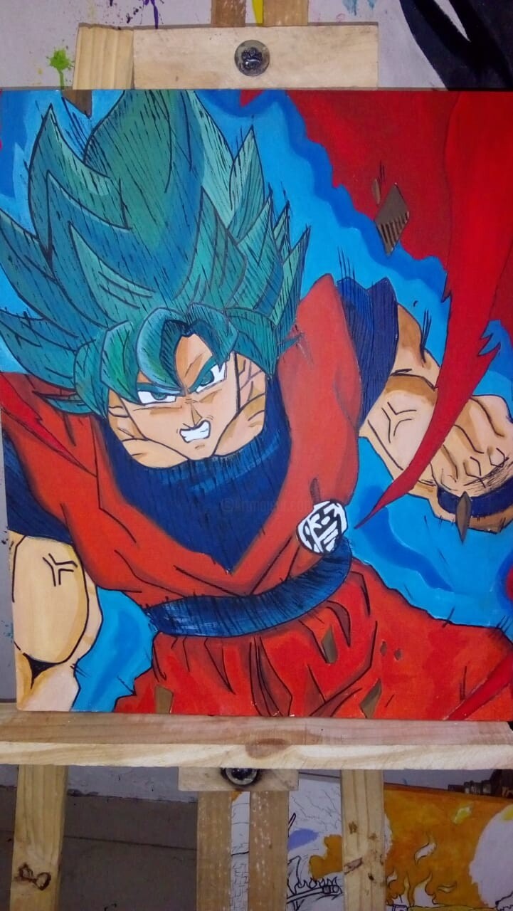 Dragon ball painting, Dragon ball super artwork, Dragon ball super art