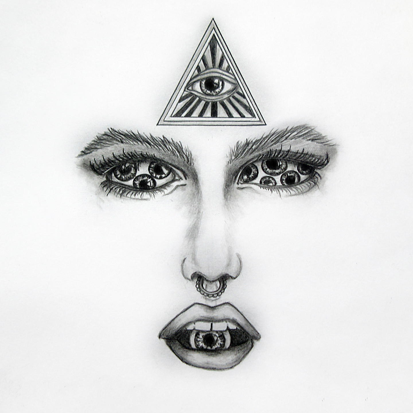 All Seeing Eyes Drawing By Sterling Clydesdale Artmajeur