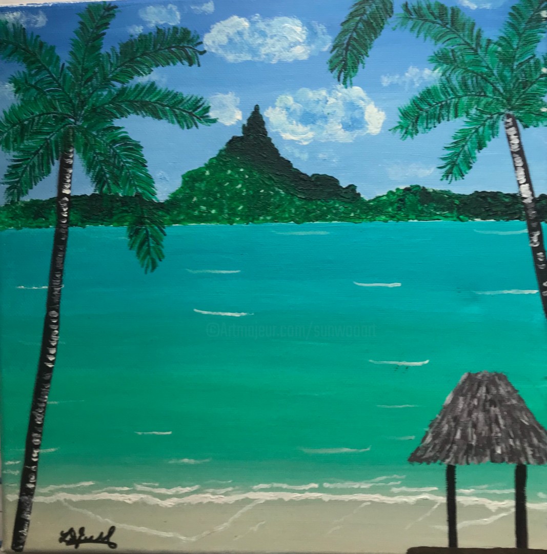 Paradis Tropical à Bora Bora Painting By Sunwoo Ji Artmajeur