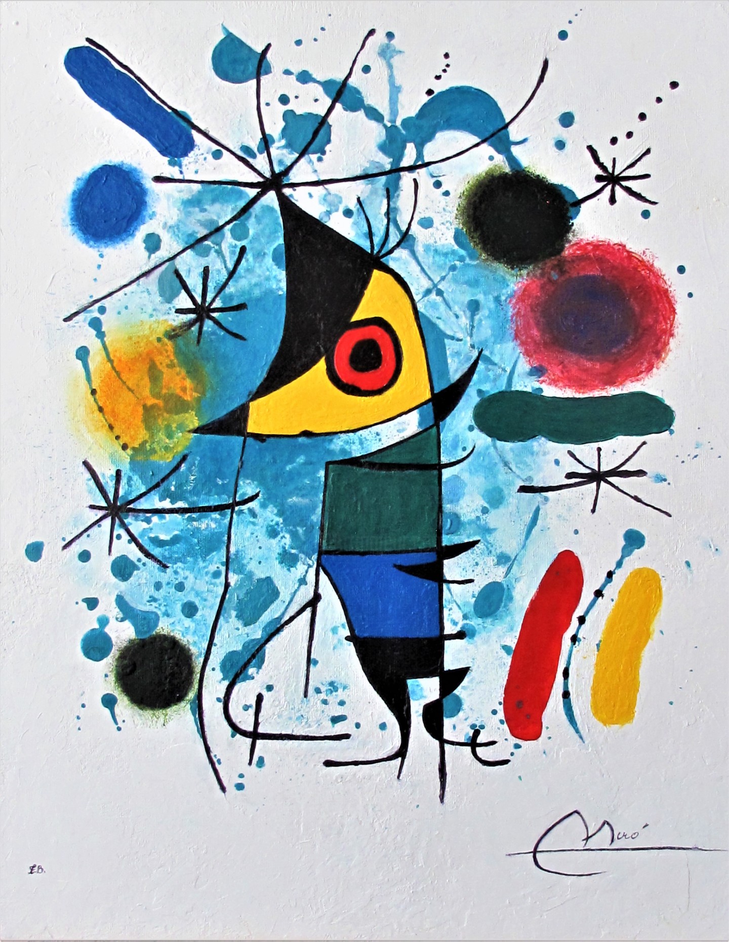 Le Poisson Chantant De Juan Miro Repro Malerei Von Thibo Artmajeur