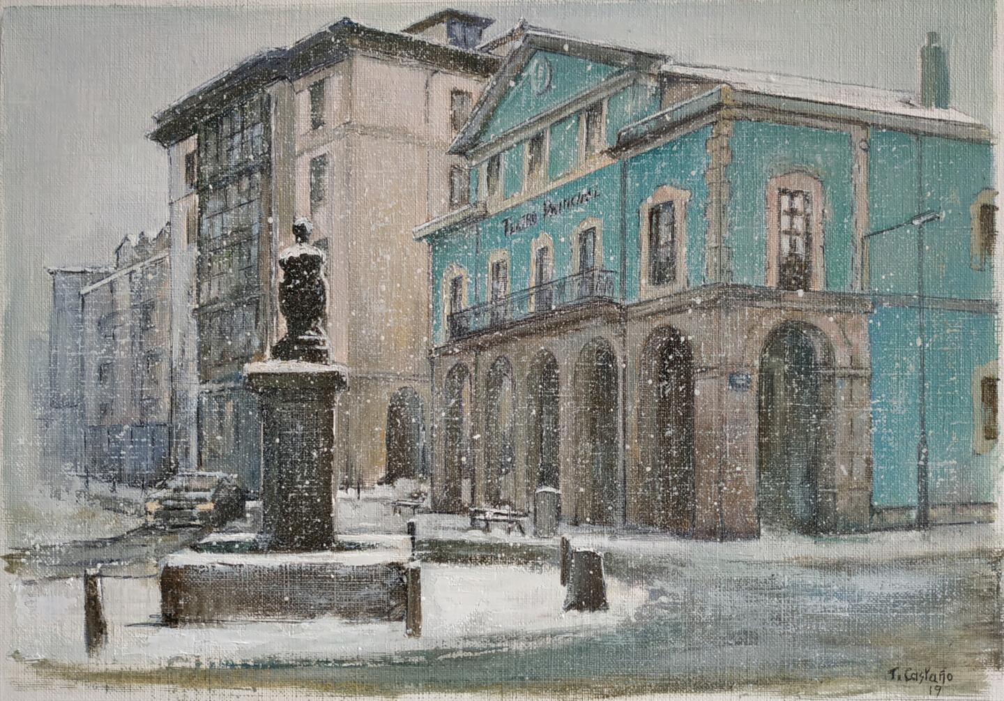 Teatro Principal Reinosa, 绘画 由Tomás Castaño Artmajeur