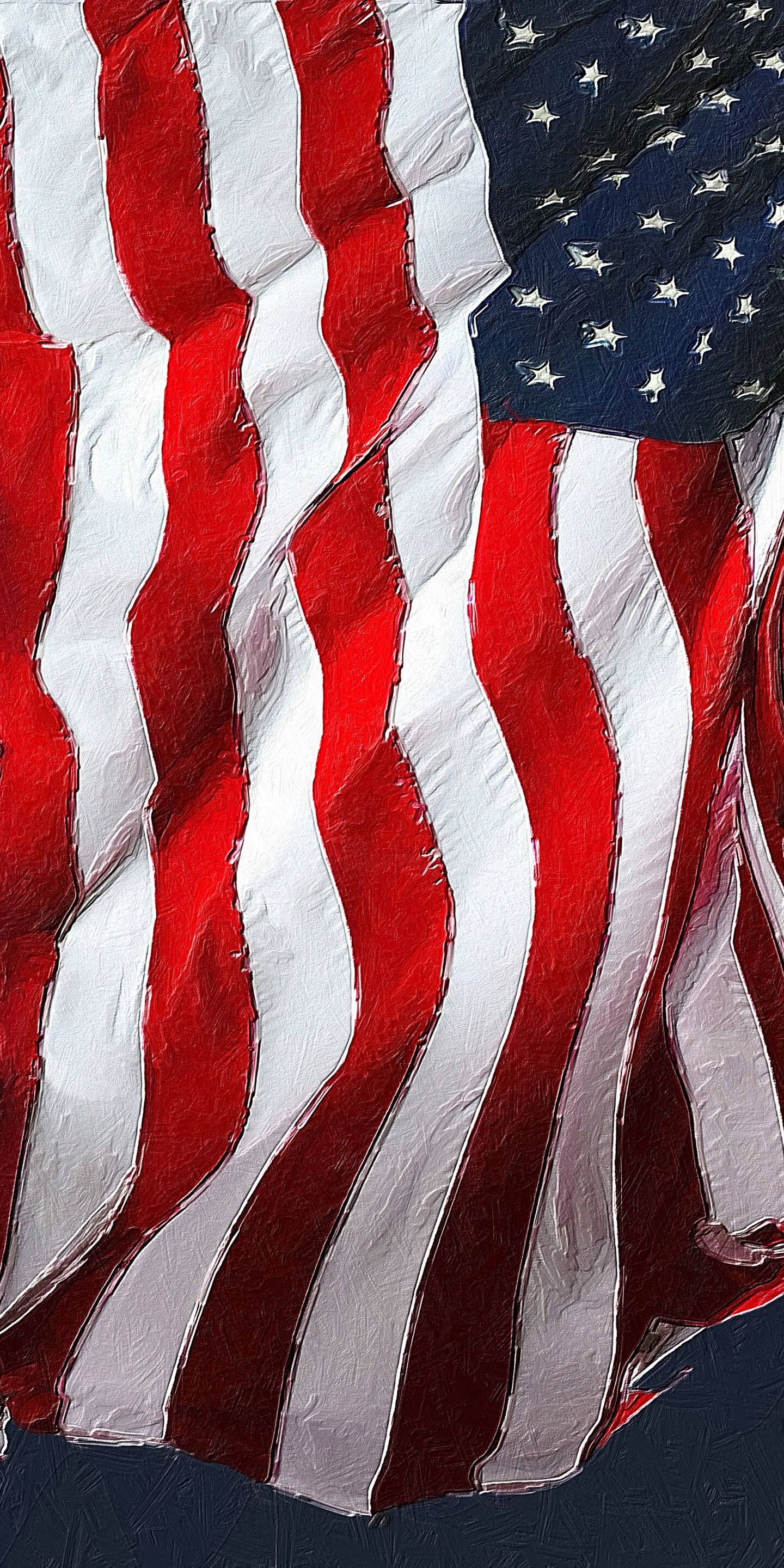 American Flag Vertical