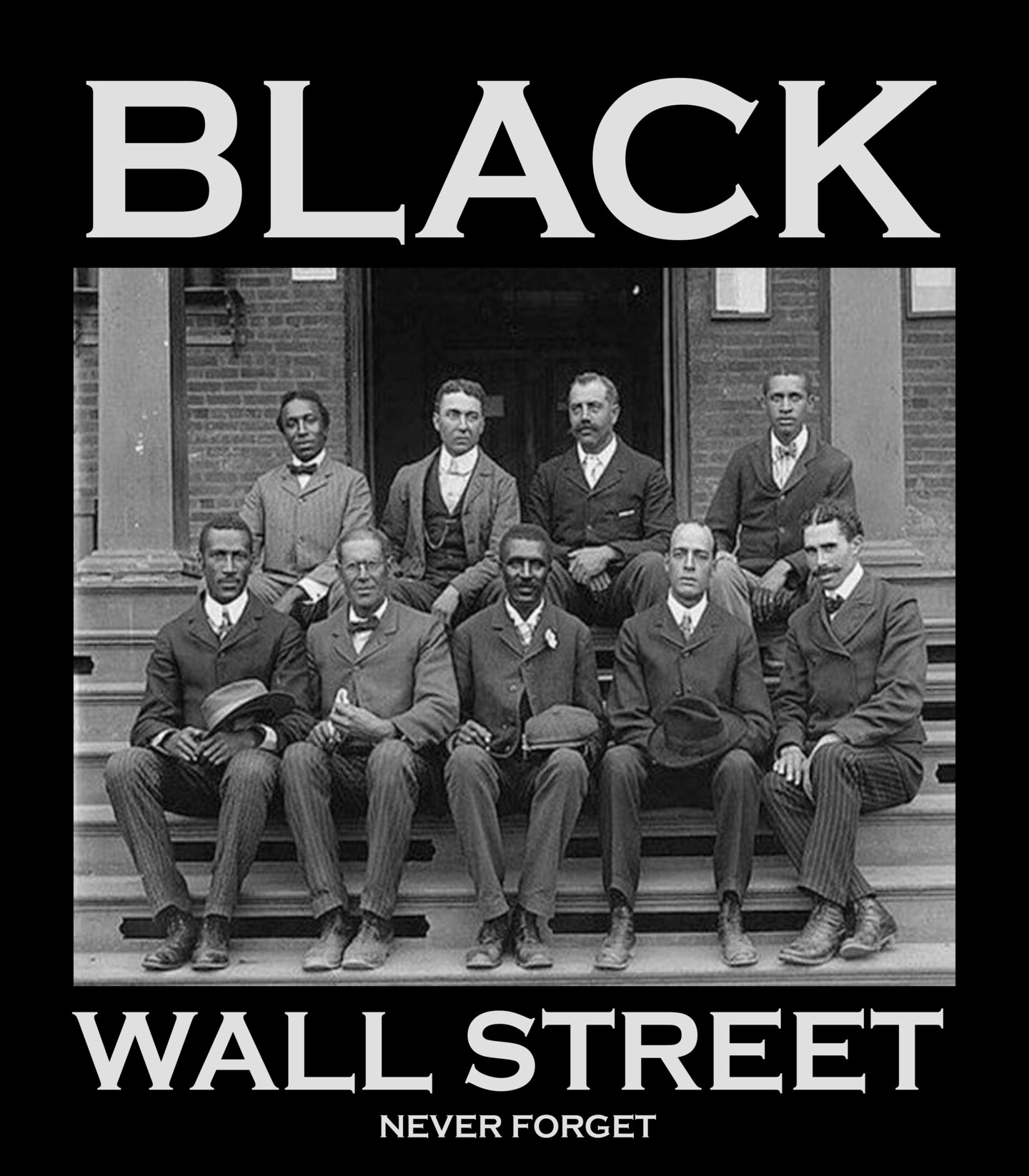 Black Wall Street Vintage History Never , Colagens por Tony Rubino